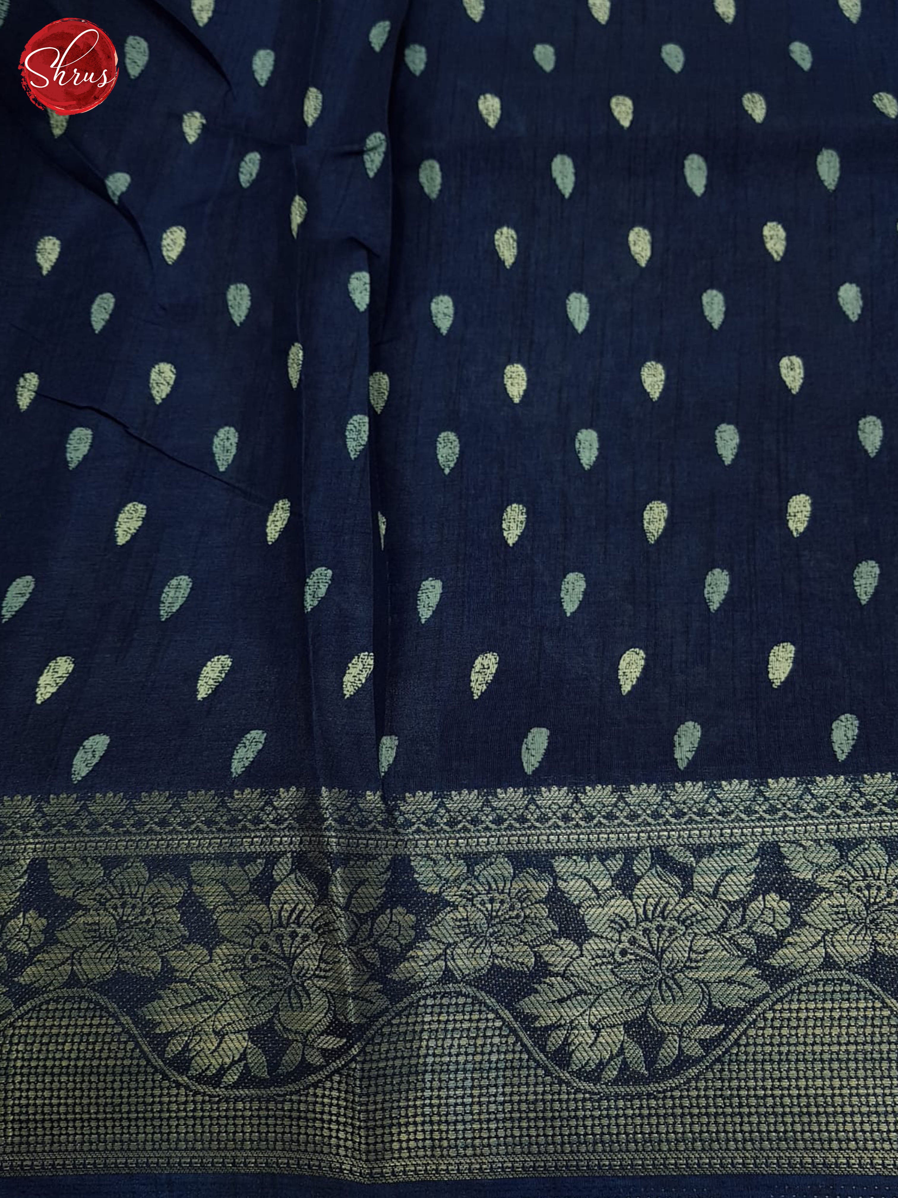 Blue(Single Tone)- Semi Crepe Saree - Shop on ShrusEternity.com