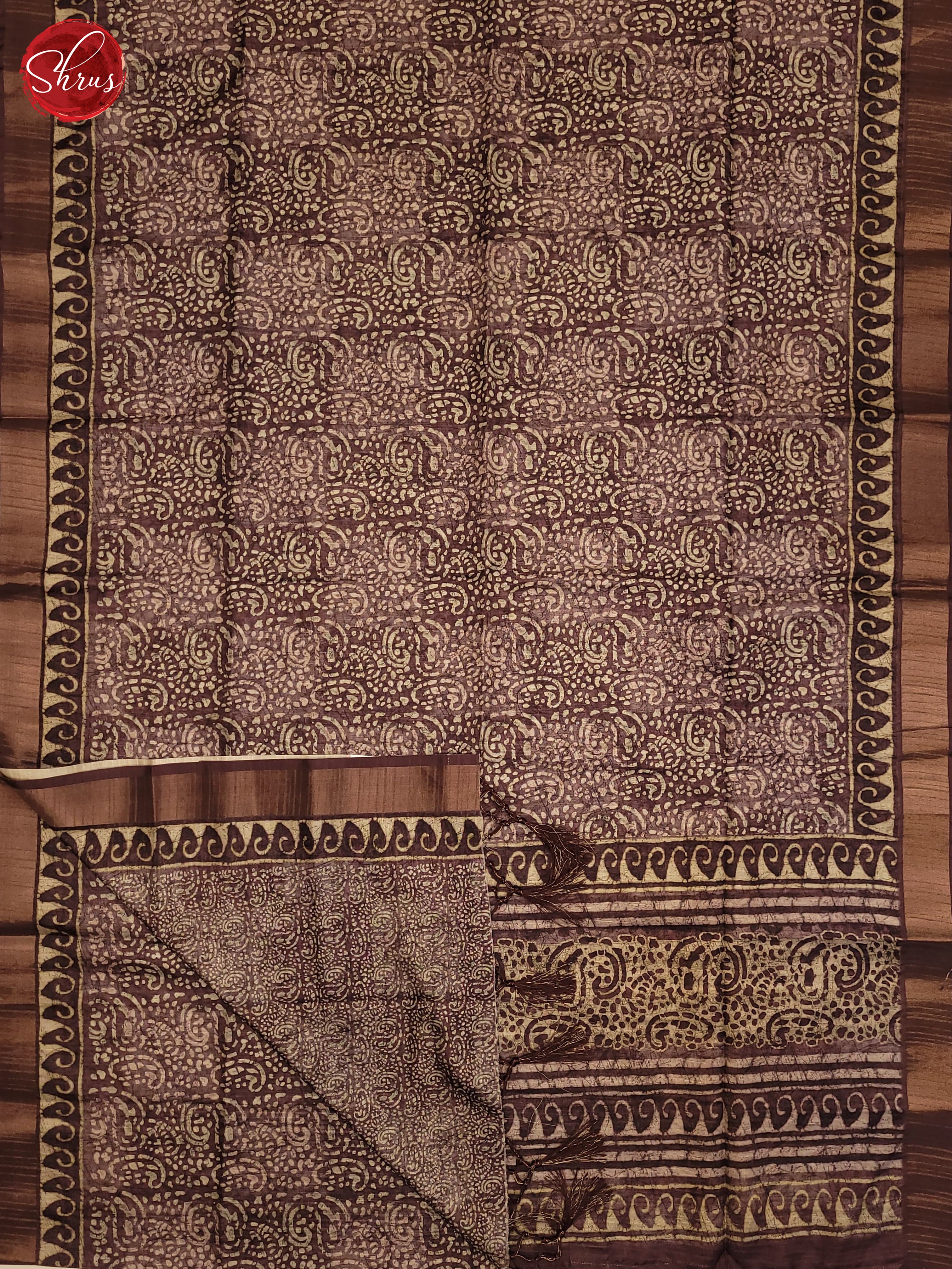 Onion Pink(Single Tone)- Semi Tussar Saree - Shop on ShrusEternity.com