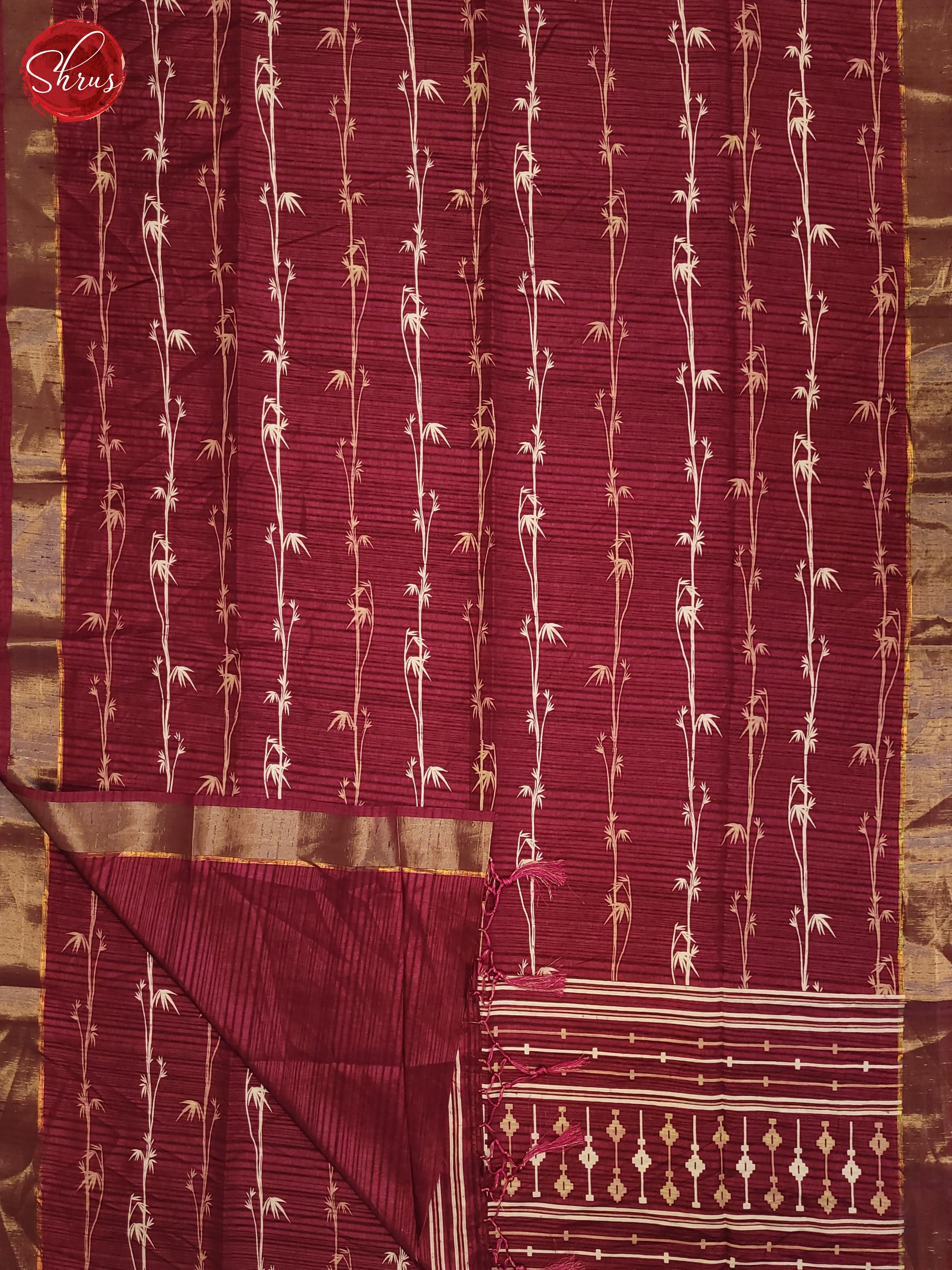 Majenta Pink(SIngle Tone)- Semi Tussar Saree - Shop on ShrusEternity.com