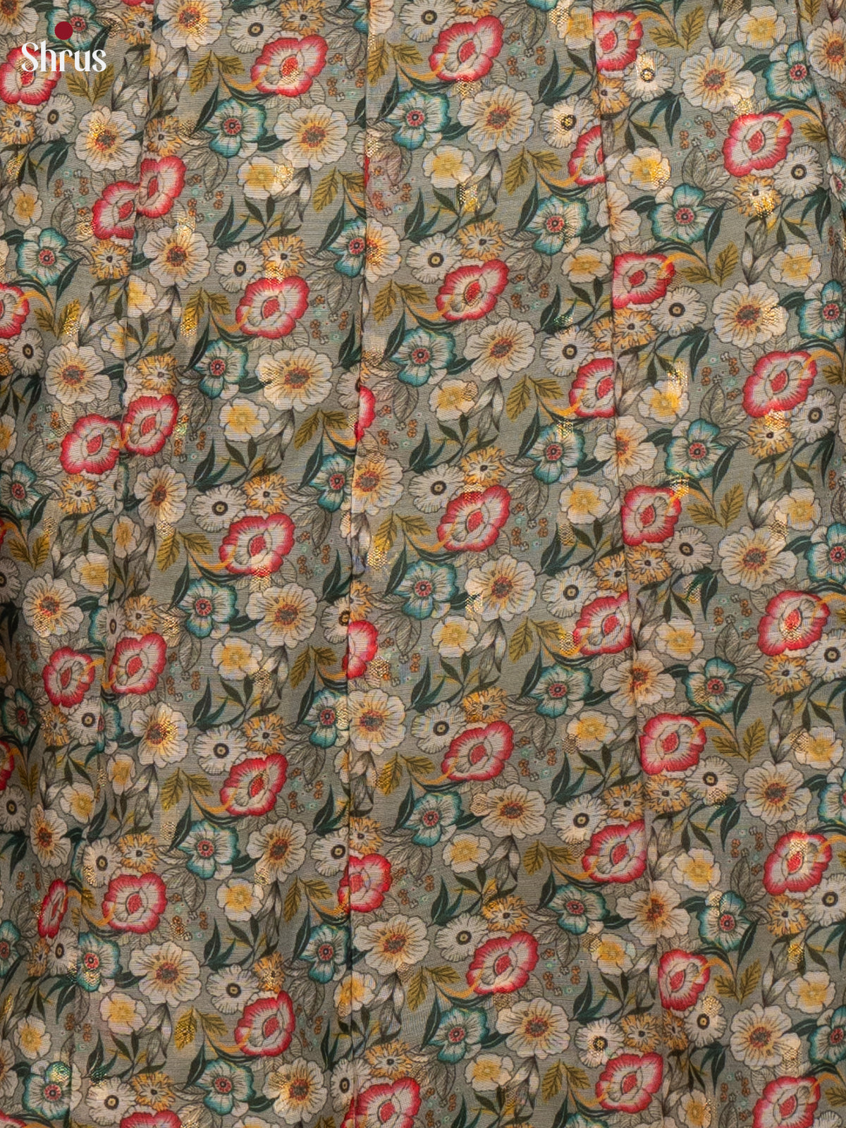 Green - Anarkali printed Readymade Kurti - Shop on ShrusEternity.com