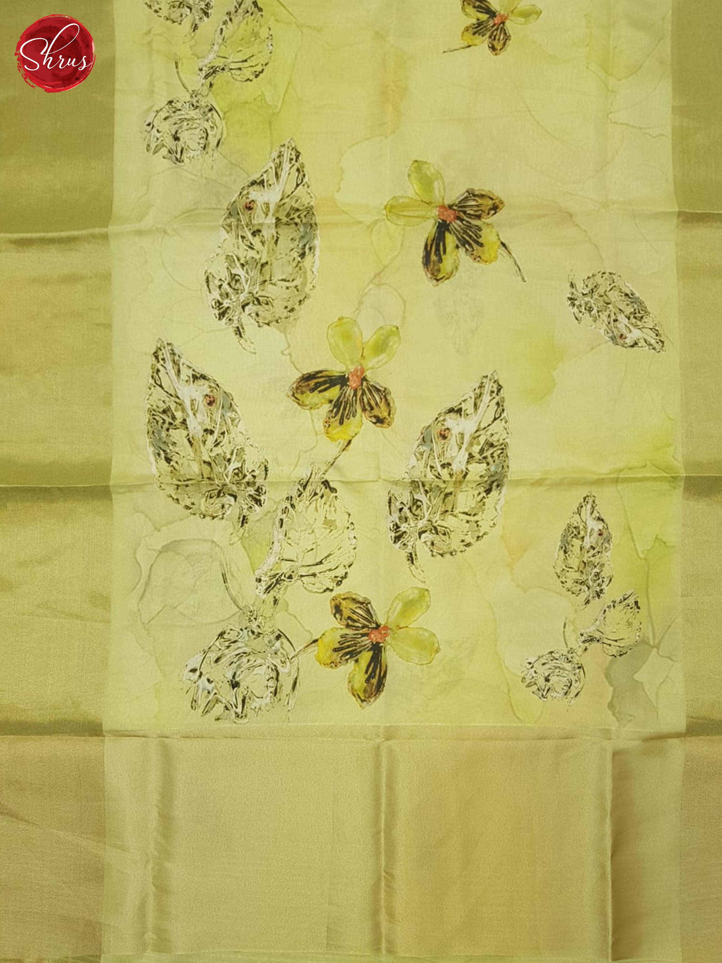 Light Green(Single Tone) - Semi Tissue Saree - Shop on ShrusEternity.com