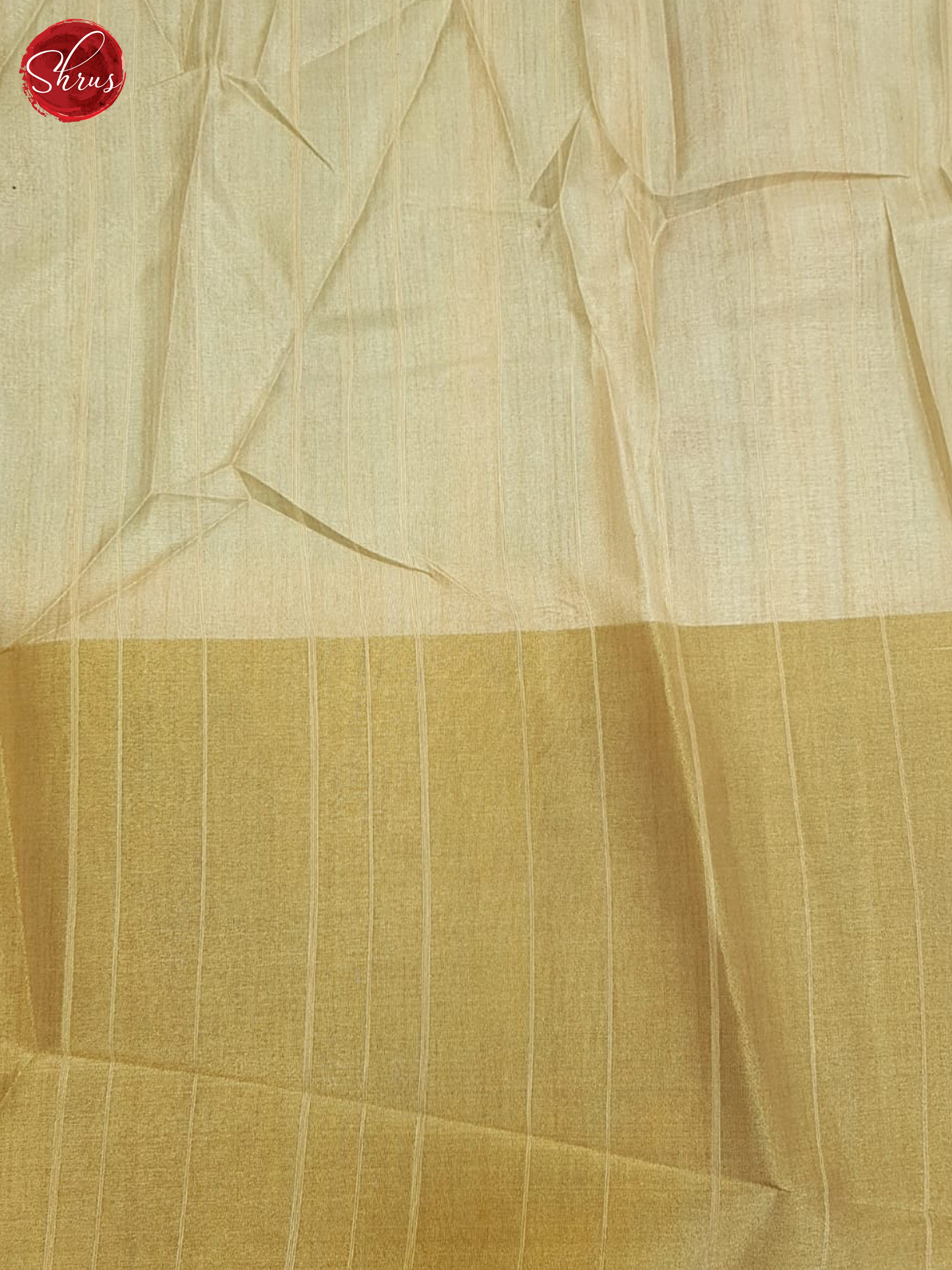 Teal Blue And Beige-Semi Tussar saree - Shop on ShrusEternity.com