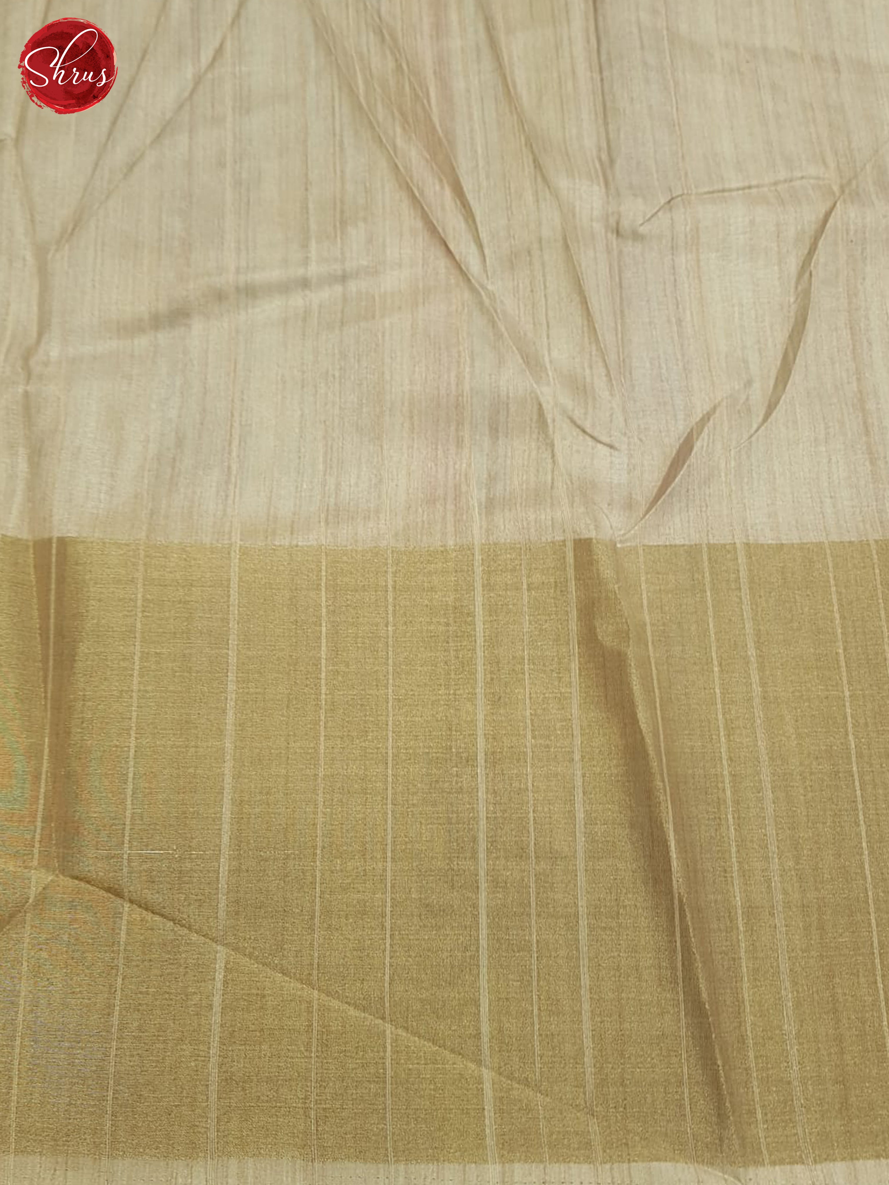 Grey And Beige-Semi tussar Saree - Shop on ShrusEternity.com