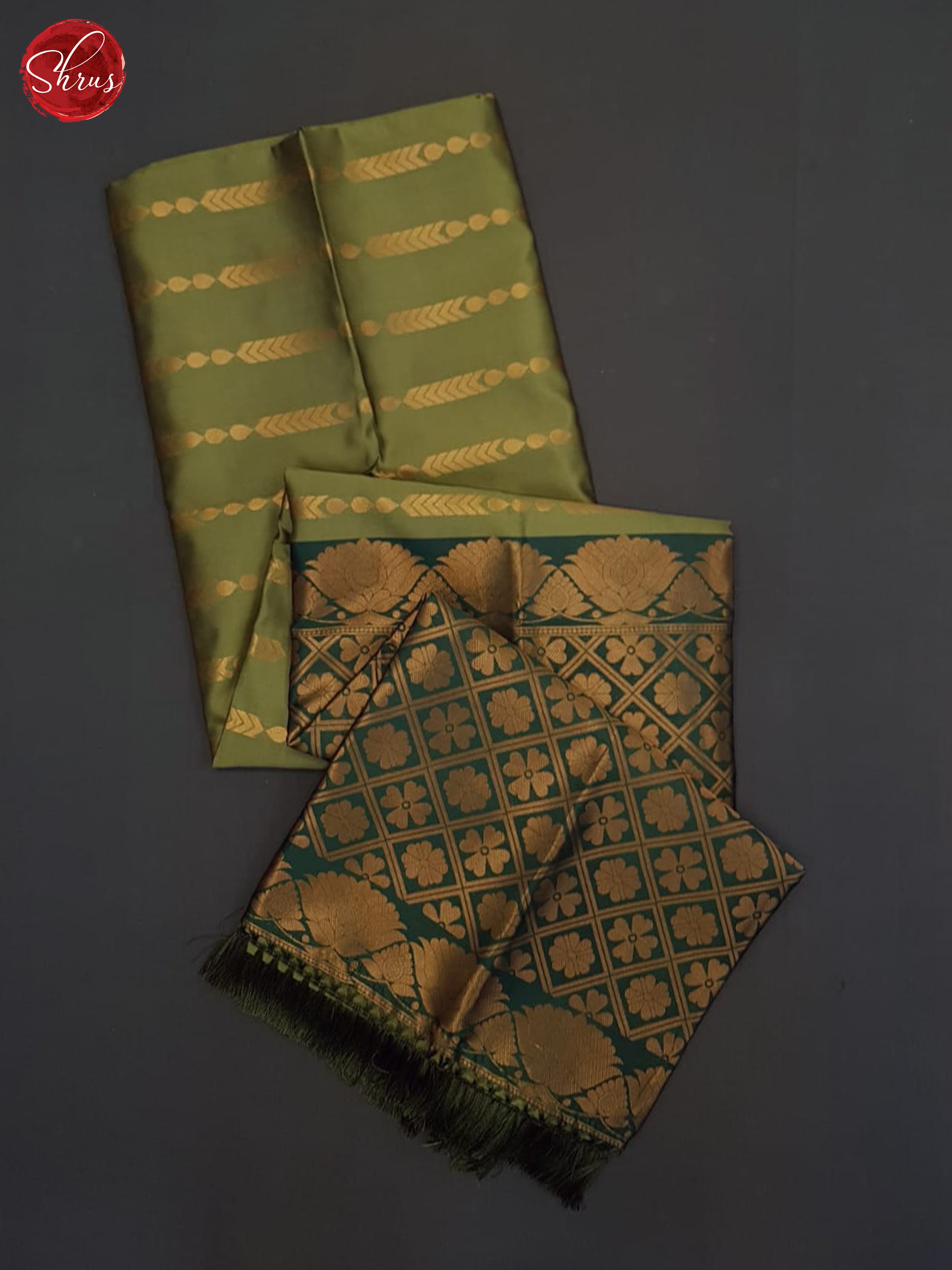 Elachi Green And Green-Semi Soft silk saree - Shop on ShrusEternity.com