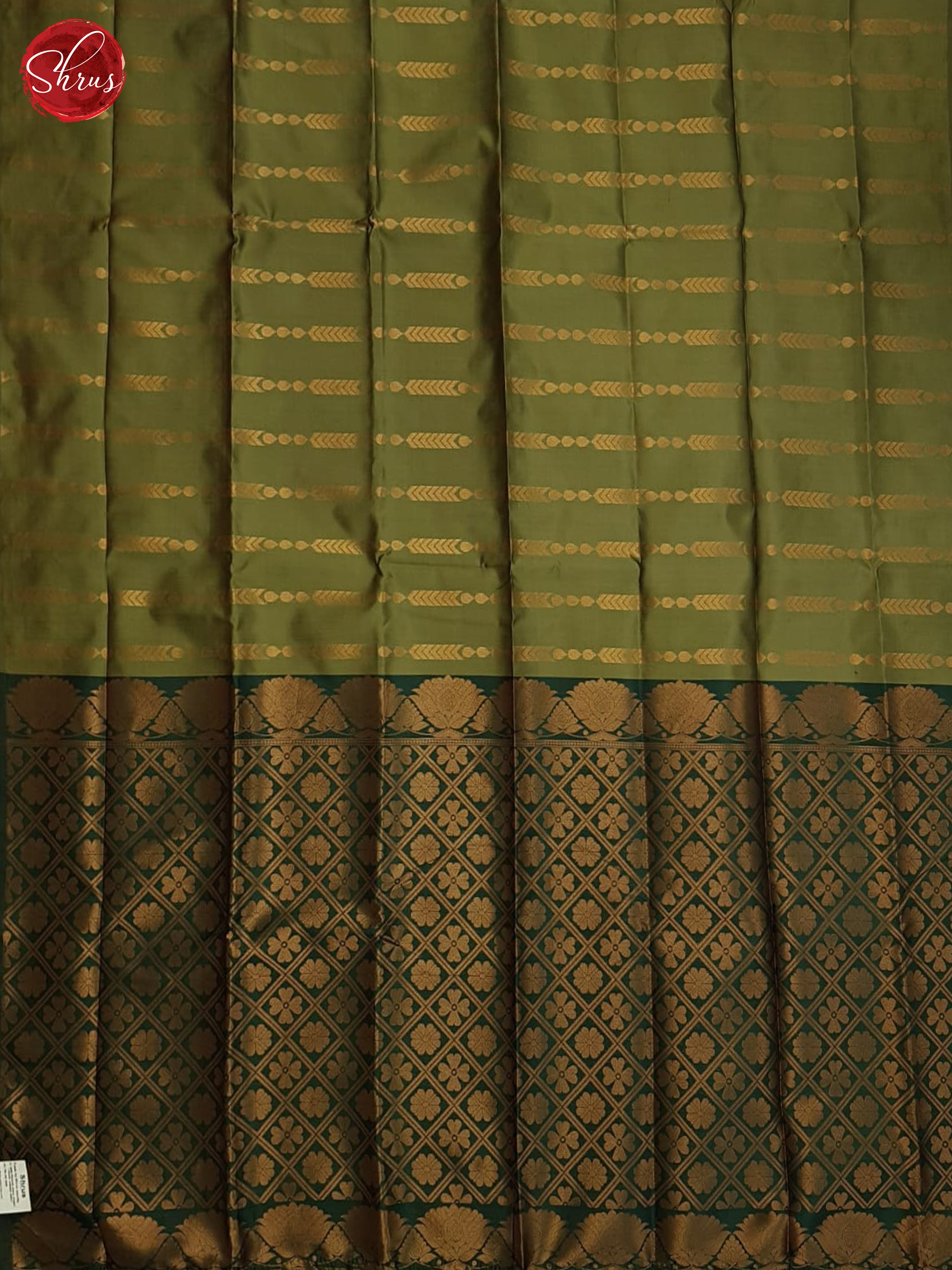 Elachi Green And Green-Semi Soft silk saree - Shop on ShrusEternity.com