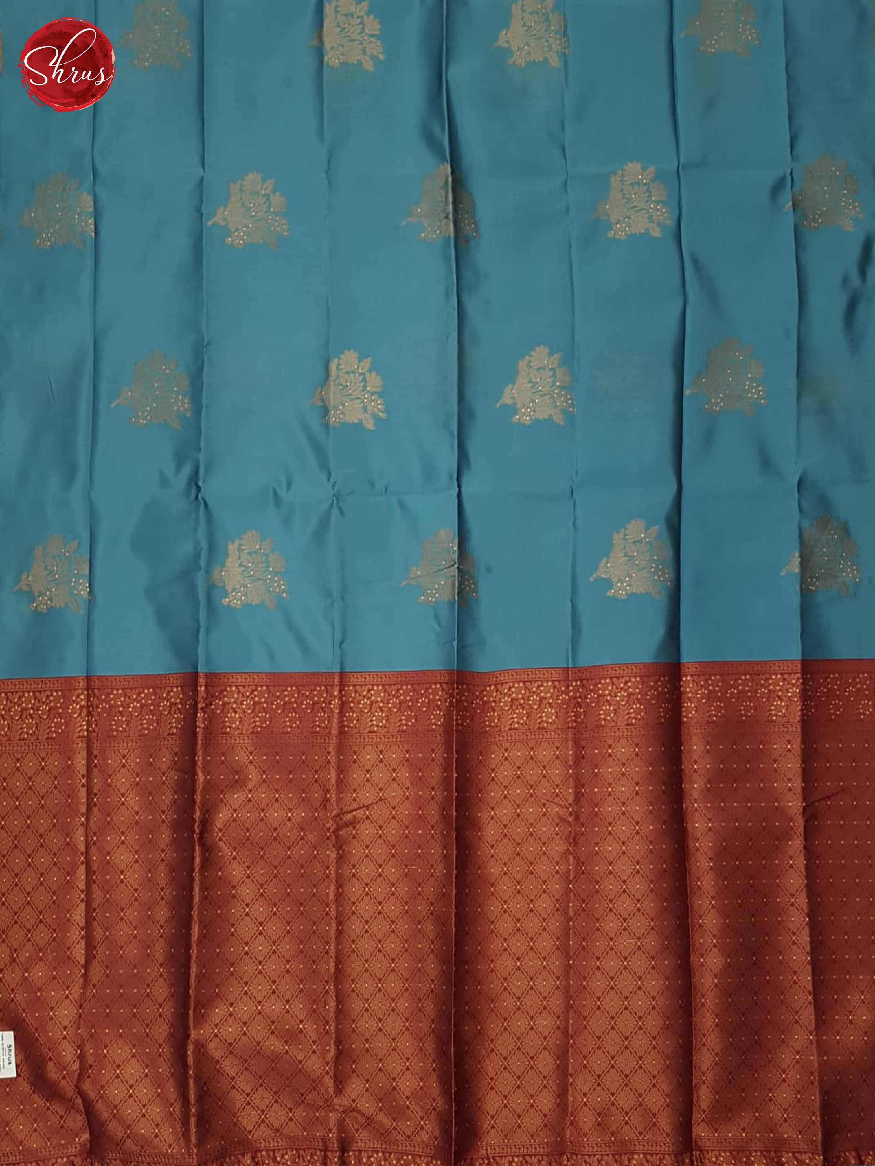 Blue And Pink- Semi Soft silk saree - Shop on ShrusEternity.com