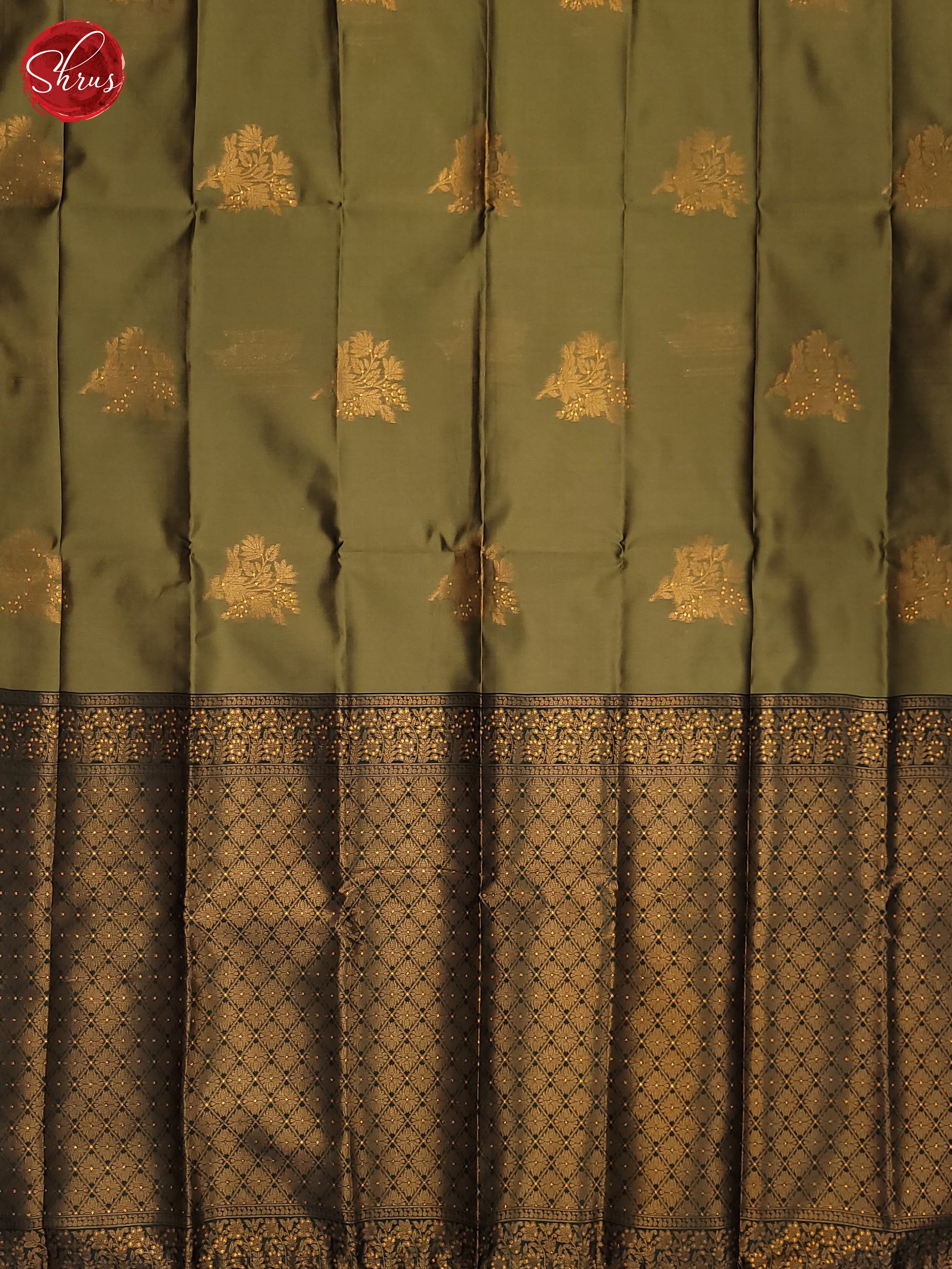Elachi green & Green -Semi soft Silk Saree - Shop on ShrusEternity.com
