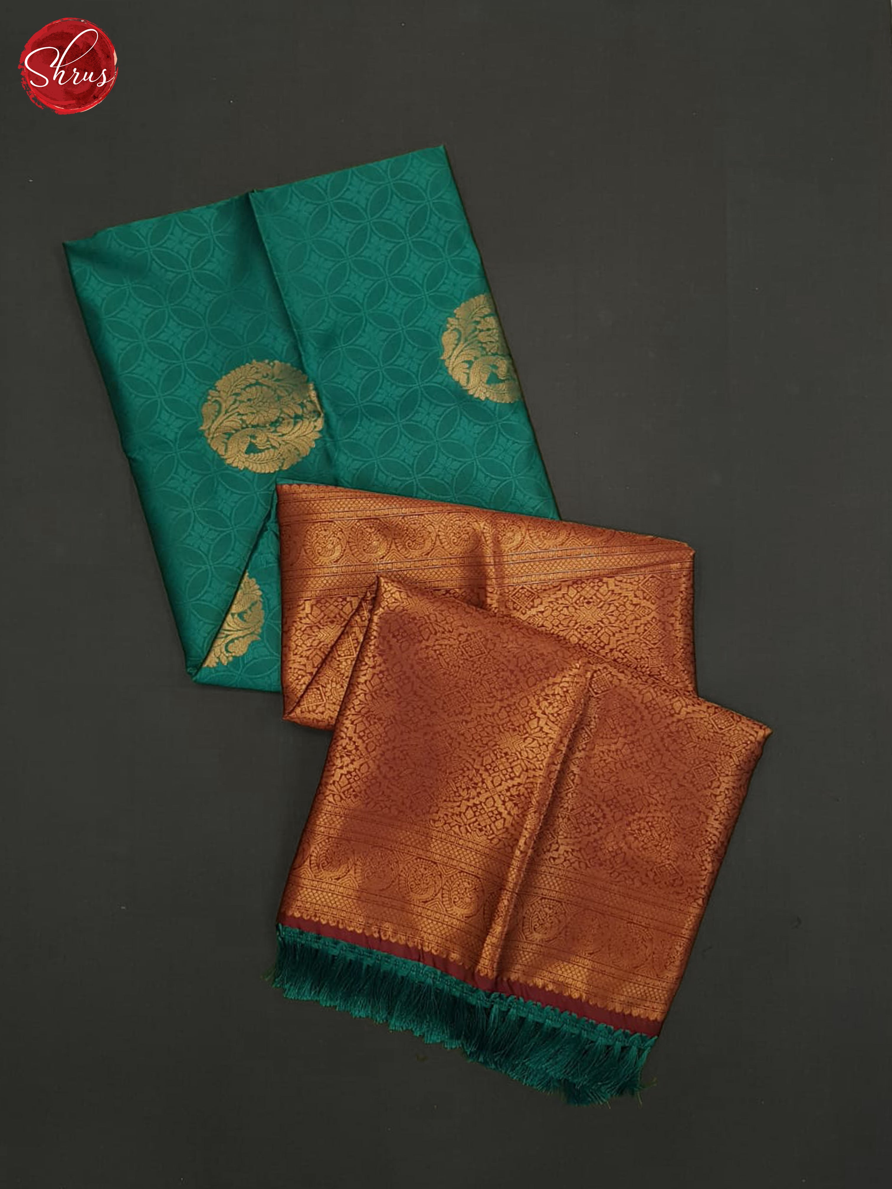 Green And Wine-Semi Soft silk Saree - Shop on ShrusEternity.com