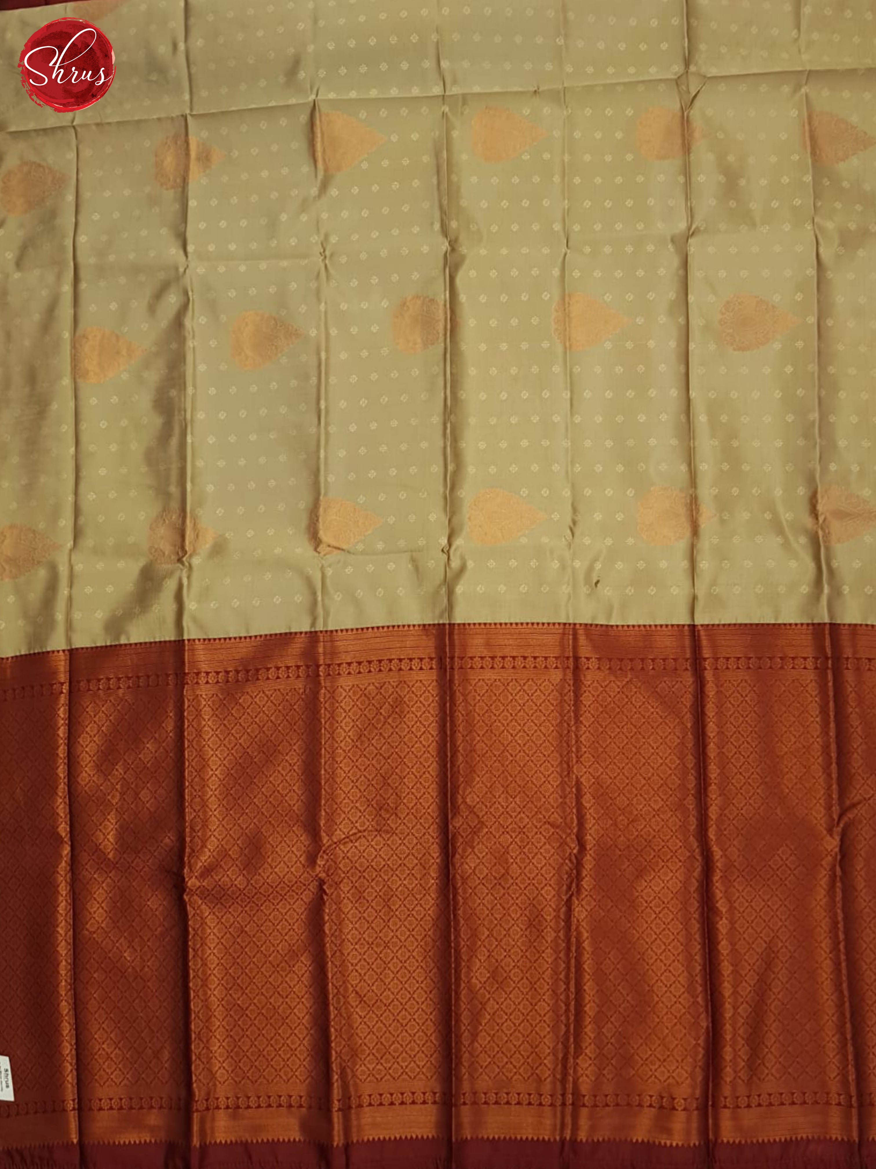 Grey And Araku Maroon-Semi soft silk saree - Shop on ShrusEternity.com