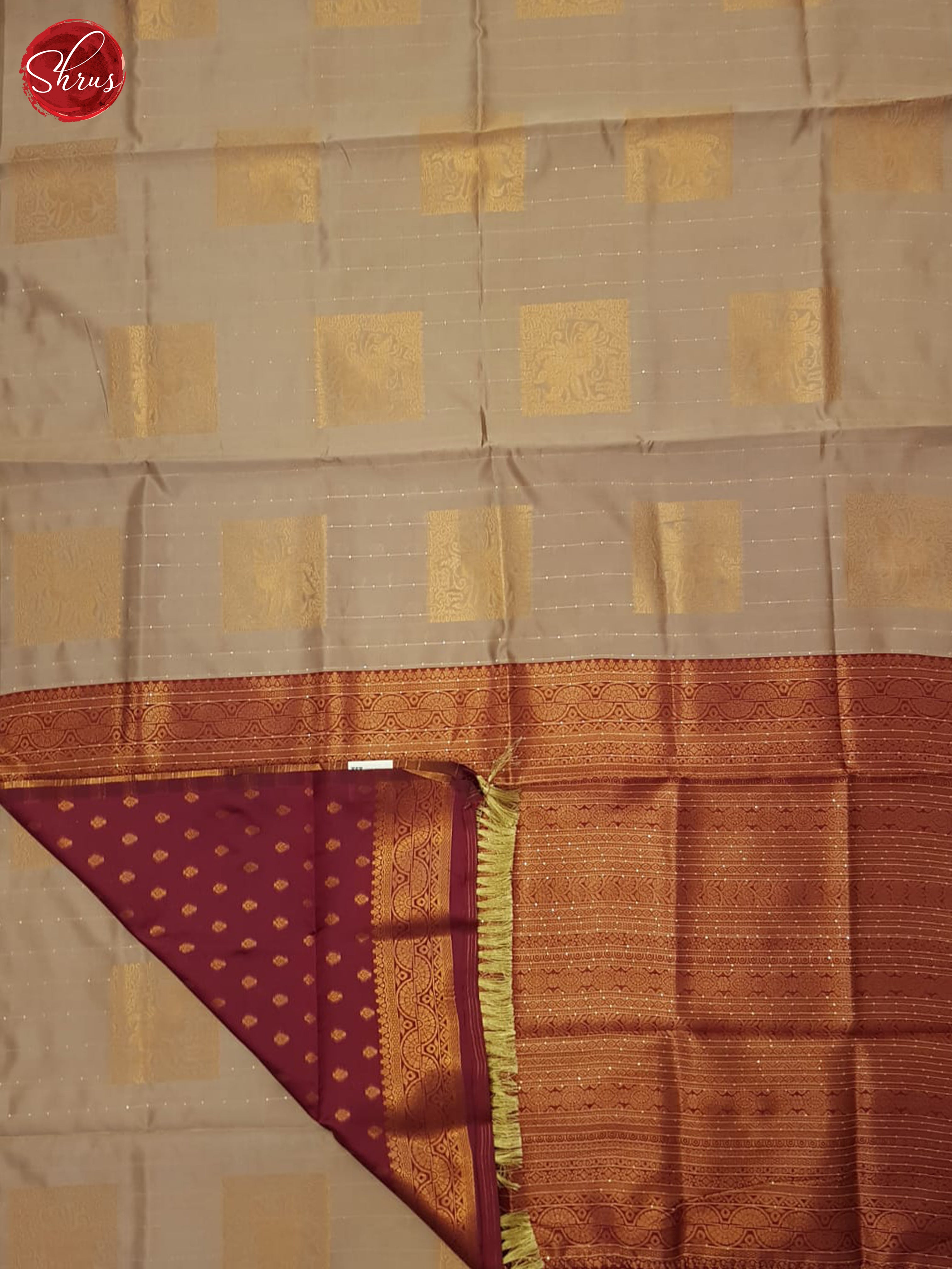 Light Onion Pink & Maroon - Semi Softsilk Saree - Shop on ShrusEternity.com
