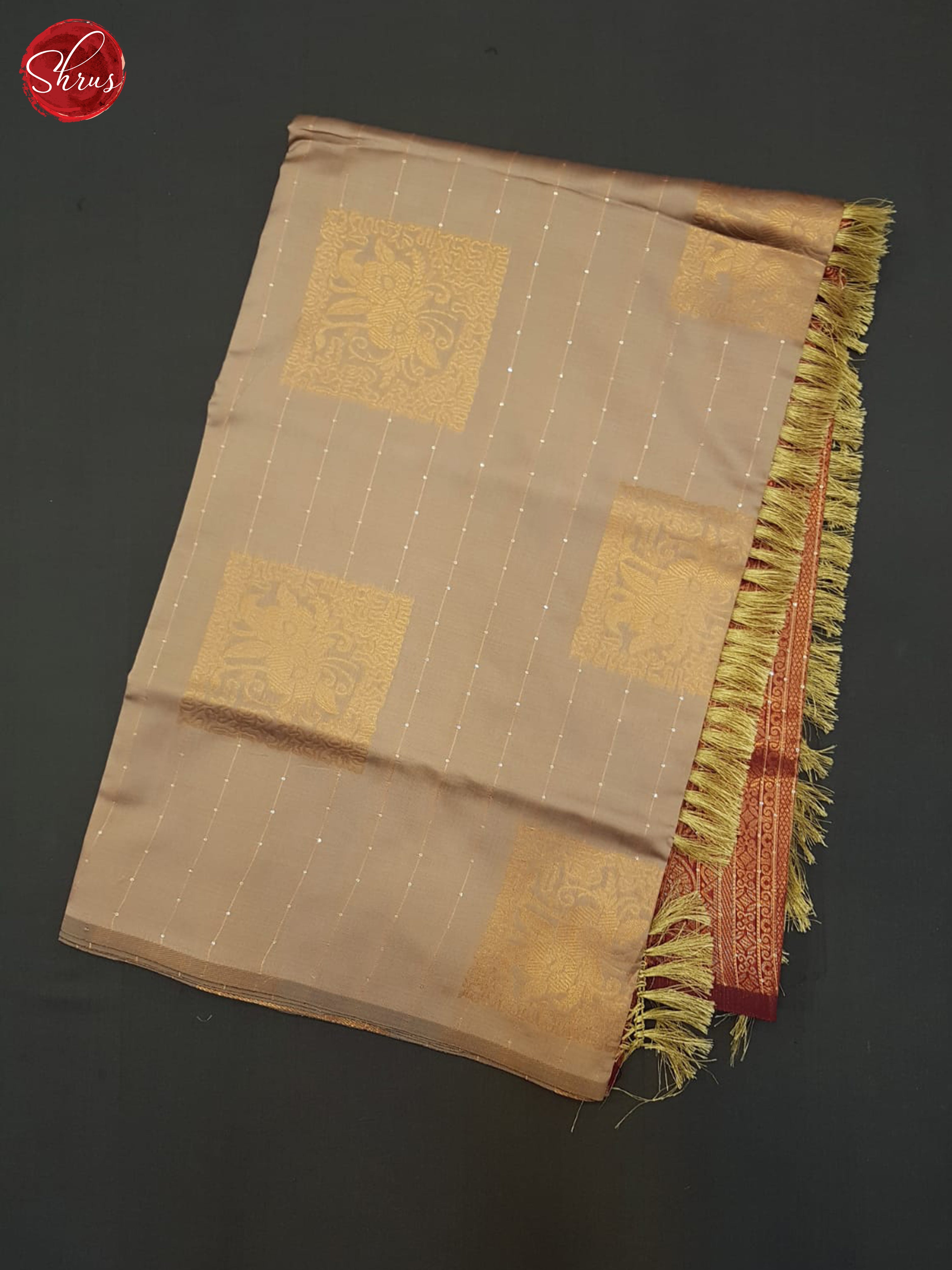 Light Onion Pink & Maroon - Semi Softsilk Saree - Shop on ShrusEternity.com