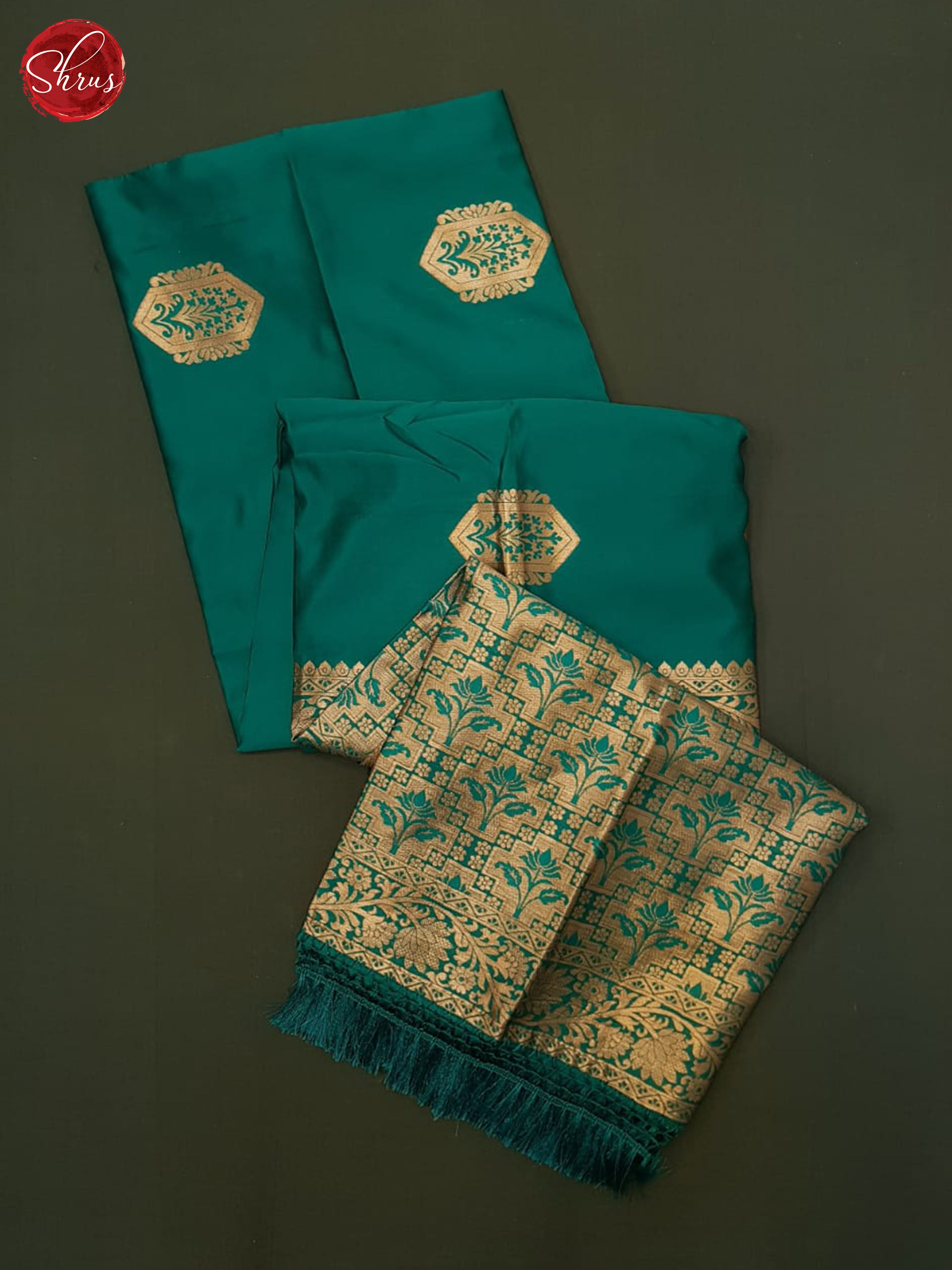Green(single tone)-Semi soft silk saree - Shop on ShrusEternity.com