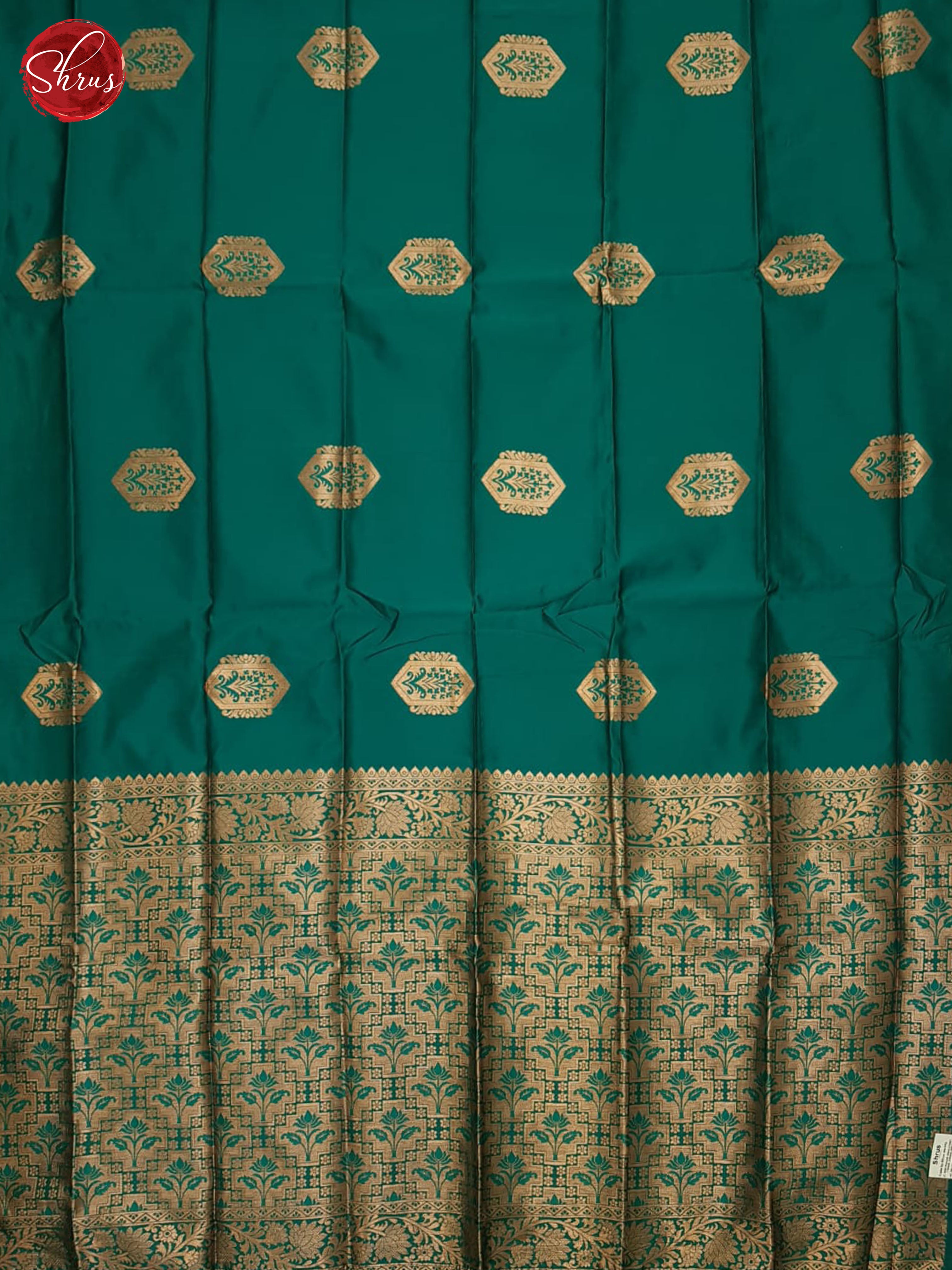 Green(single tone)-Semi soft silk saree - Shop on ShrusEternity.com