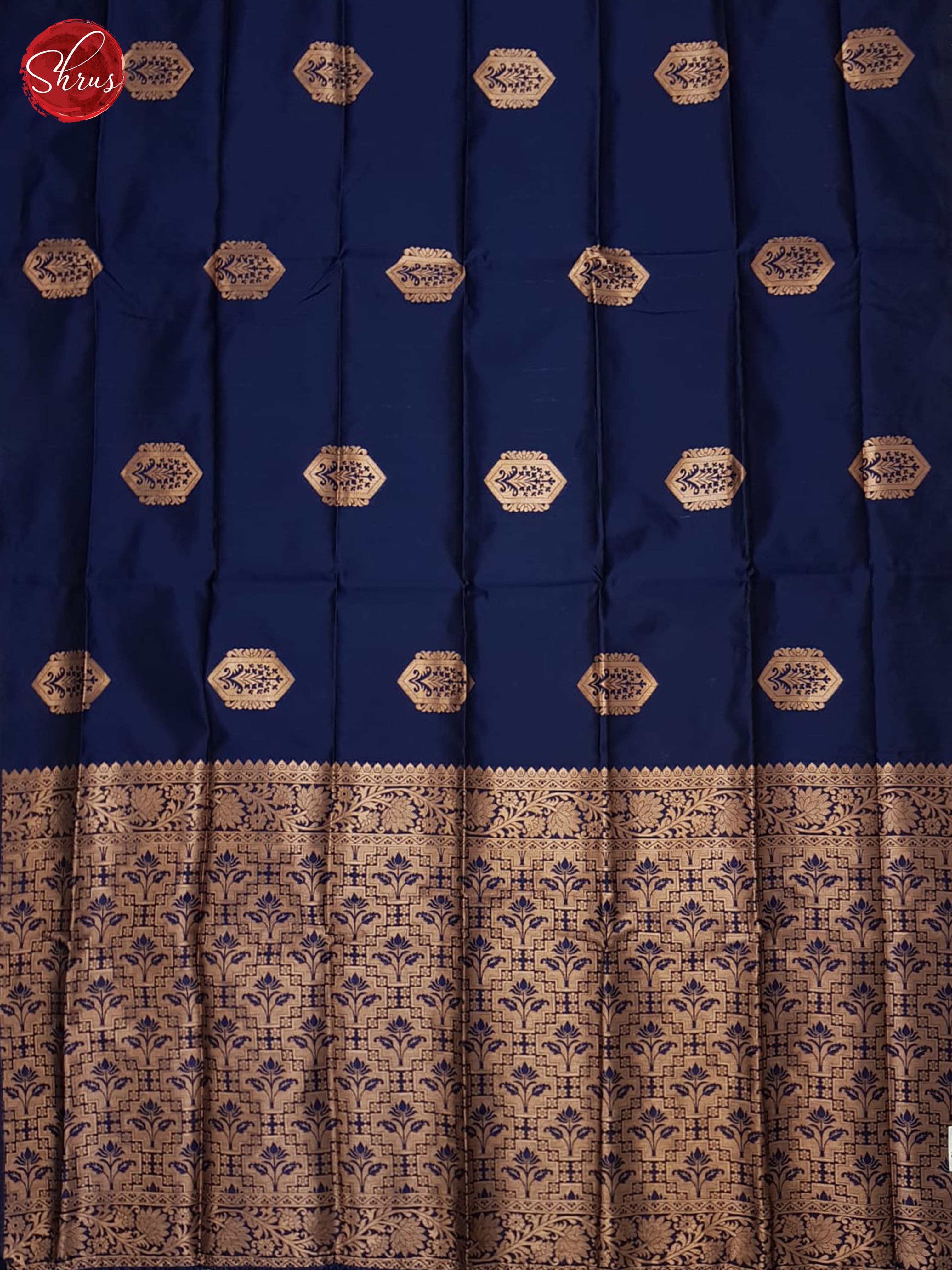 Blue(single tone)-Semi soft silk saree - Shop on ShrusEternity.com