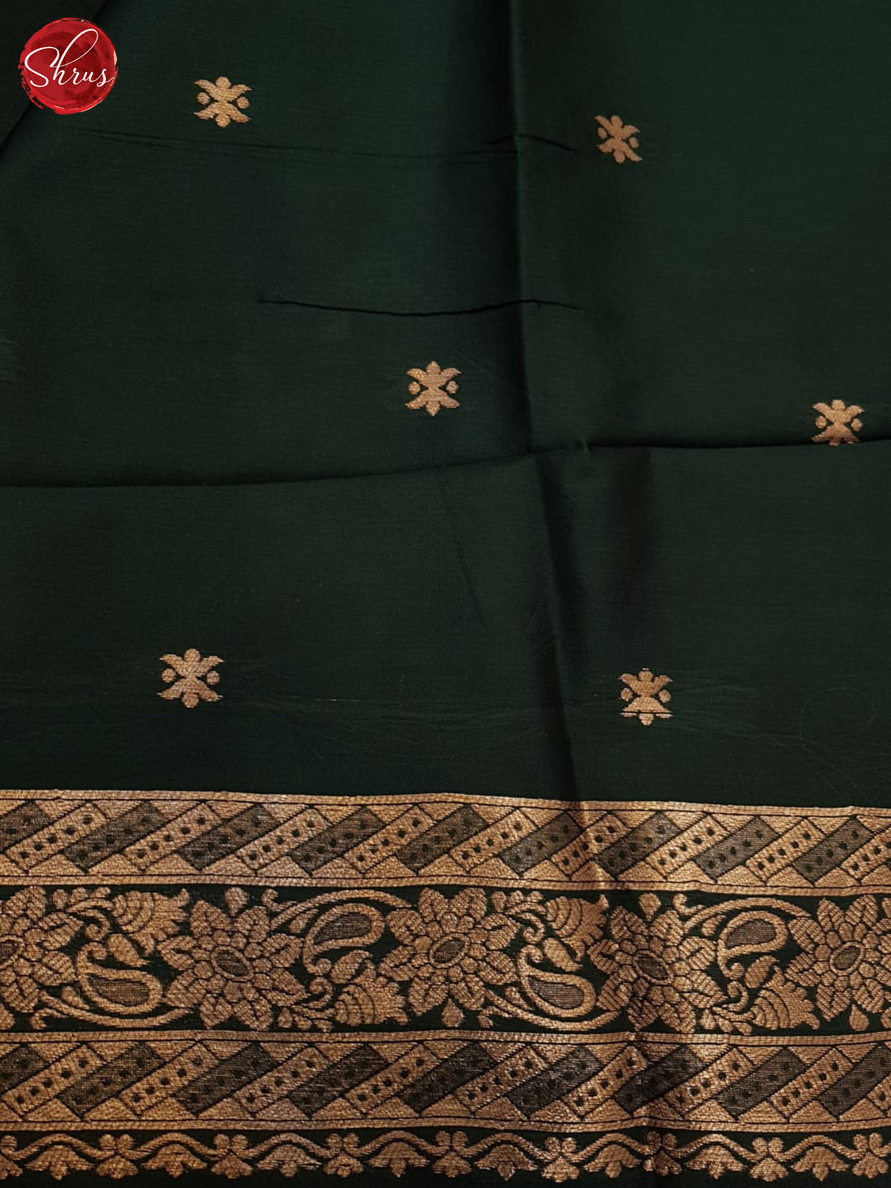 Green(single tone)-Semi soft silk saree - Shop on ShrusEternity.com