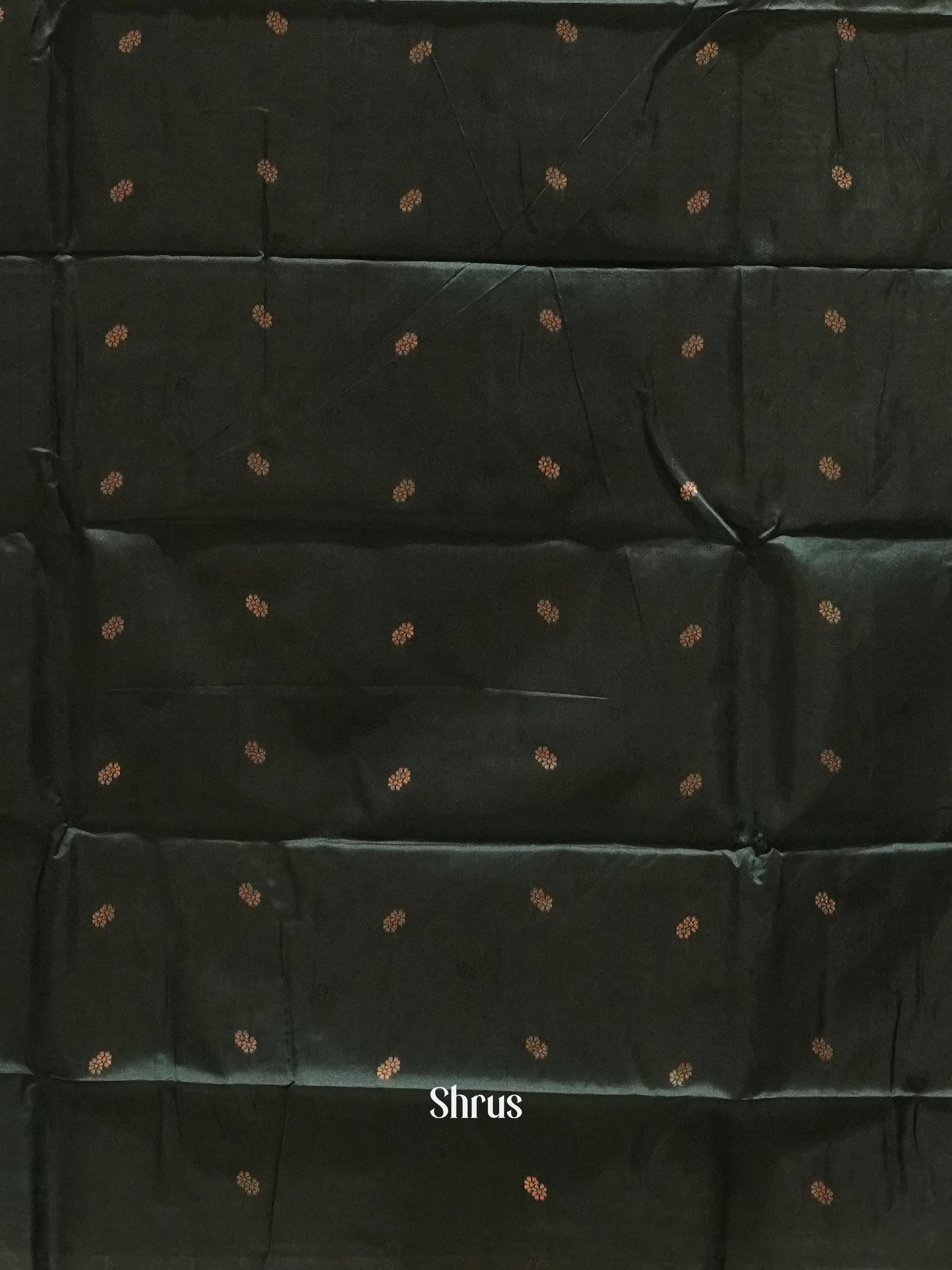 Green and Dark green- Semi Soft silk saree - Shop on ShrusEternity.com