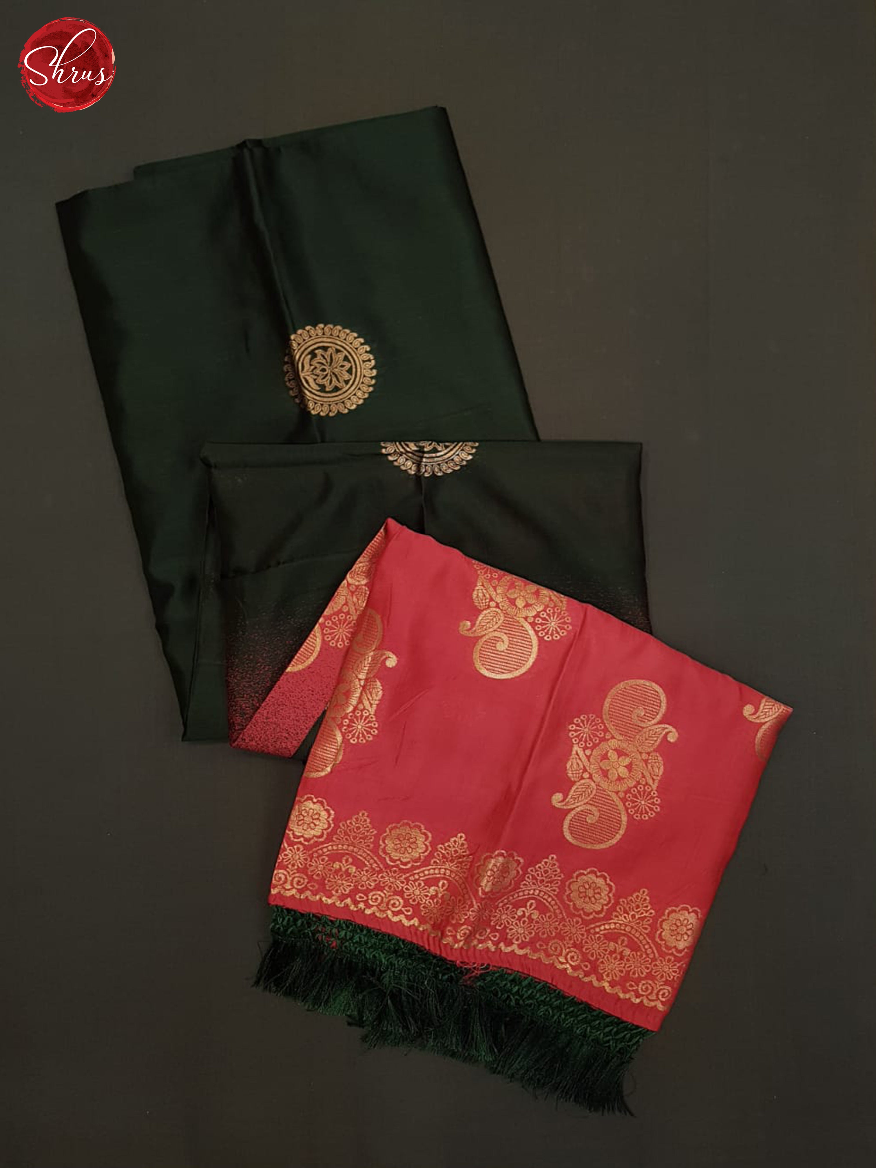 Green And Pink-Semi Soft silk saree - Shop on ShrusEternity.com