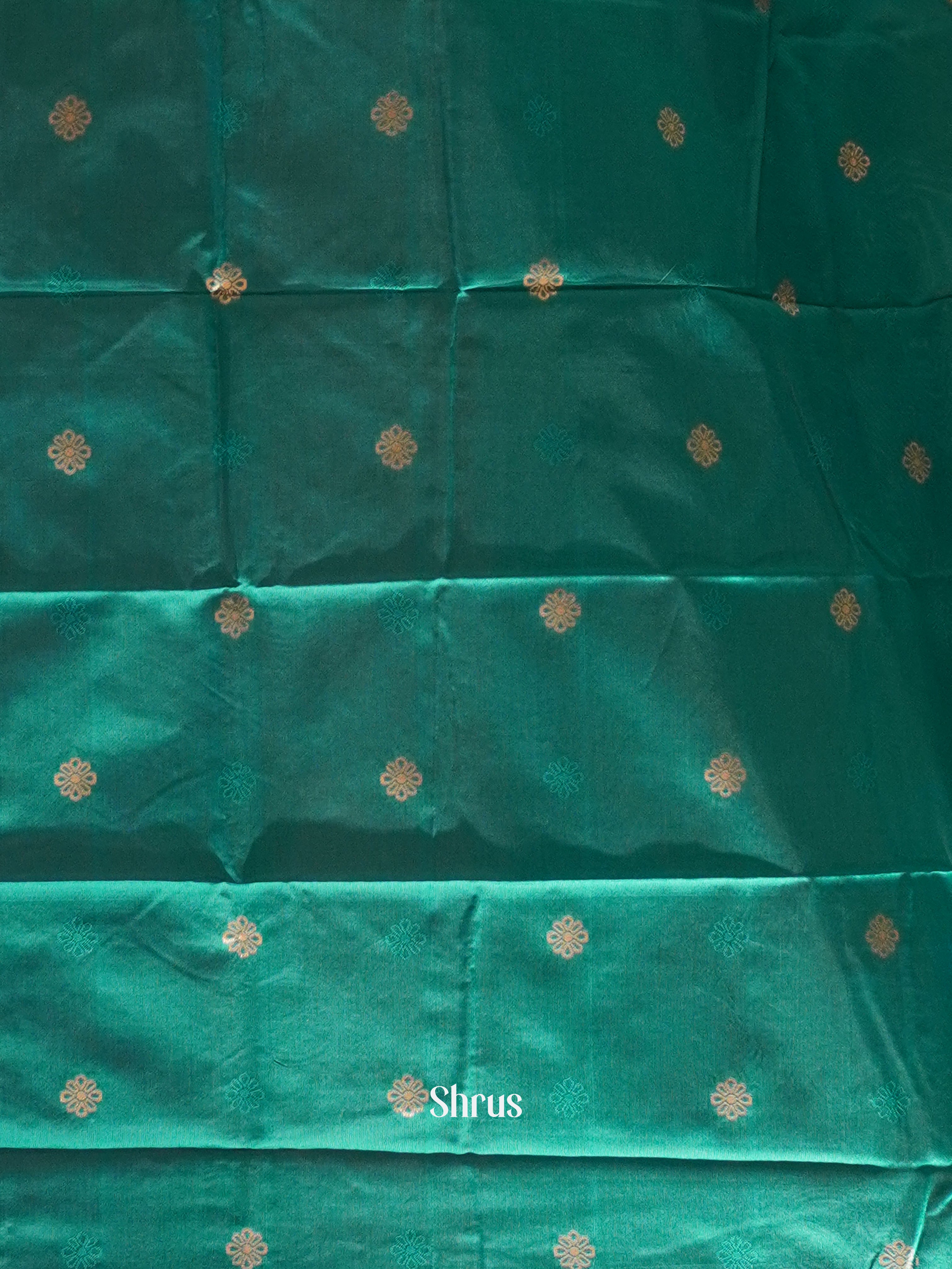 Pink And Peacock Green-Semi soft silk saree - Shop on ShrusEternity.com