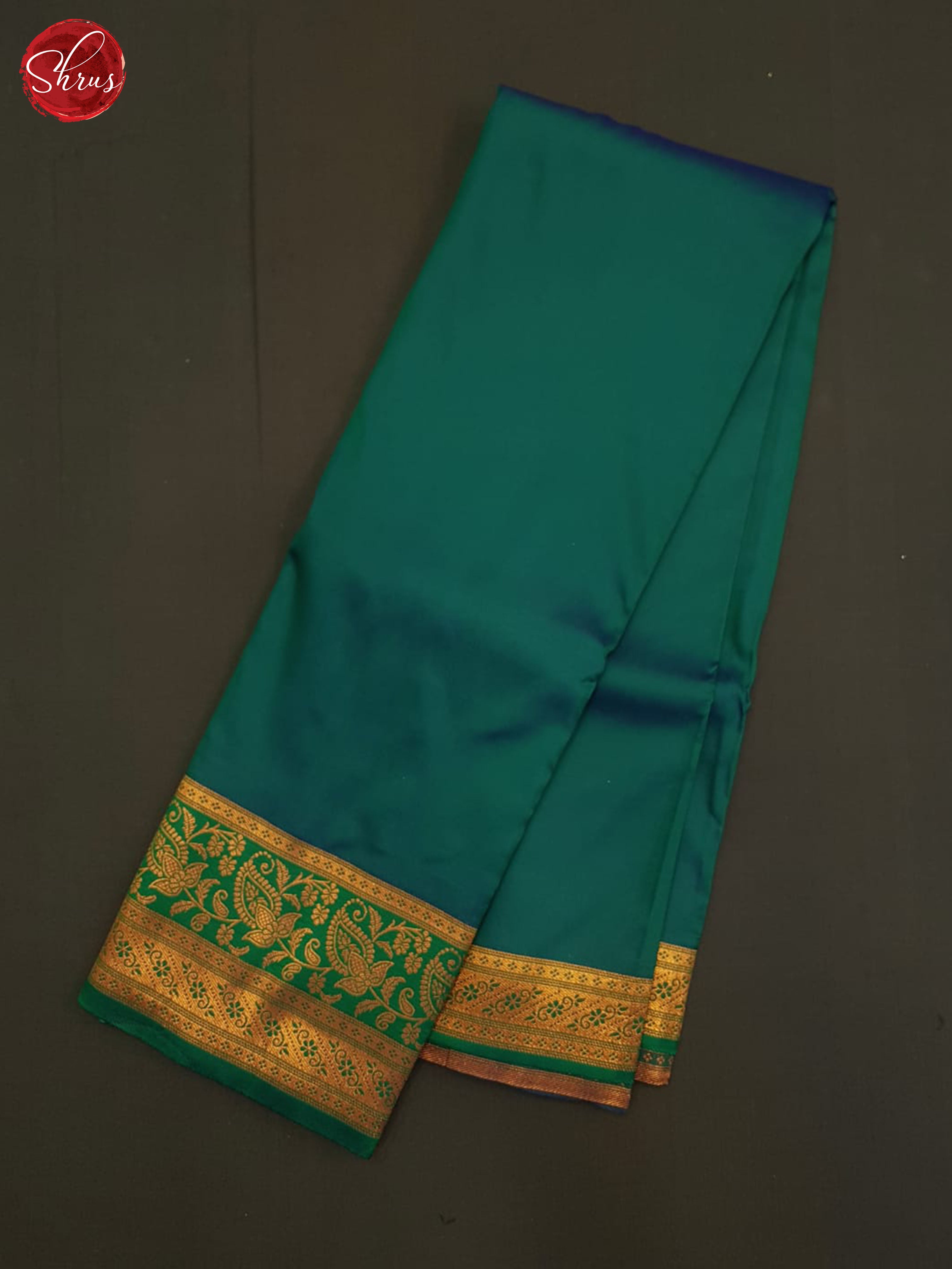 Green And Pink-Semi kanchipuram Saree - Shop on ShrusEternity.com