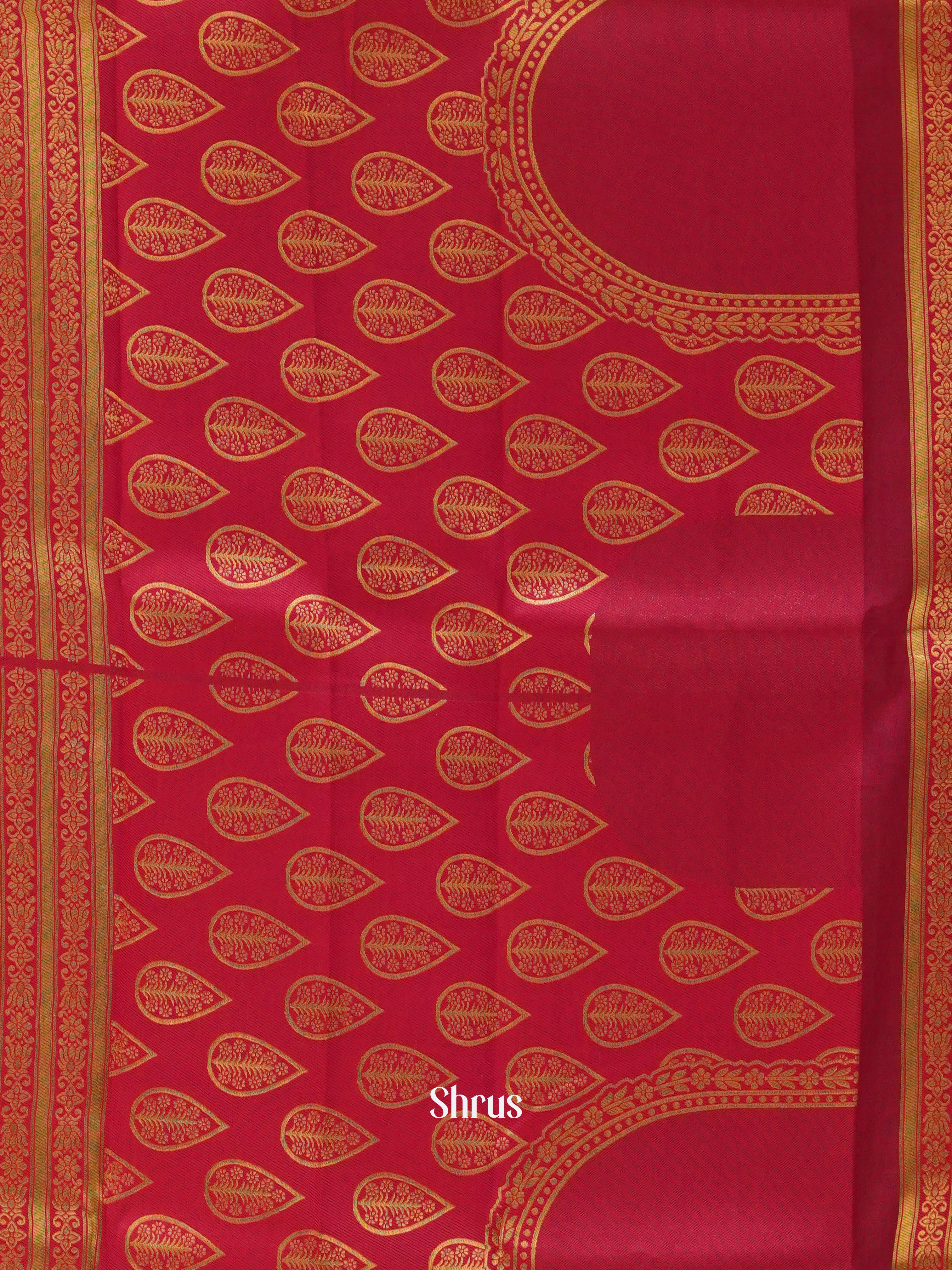 Blue And Pink-Semi Kanchipuram saree - Shop on ShrusEternity.com
