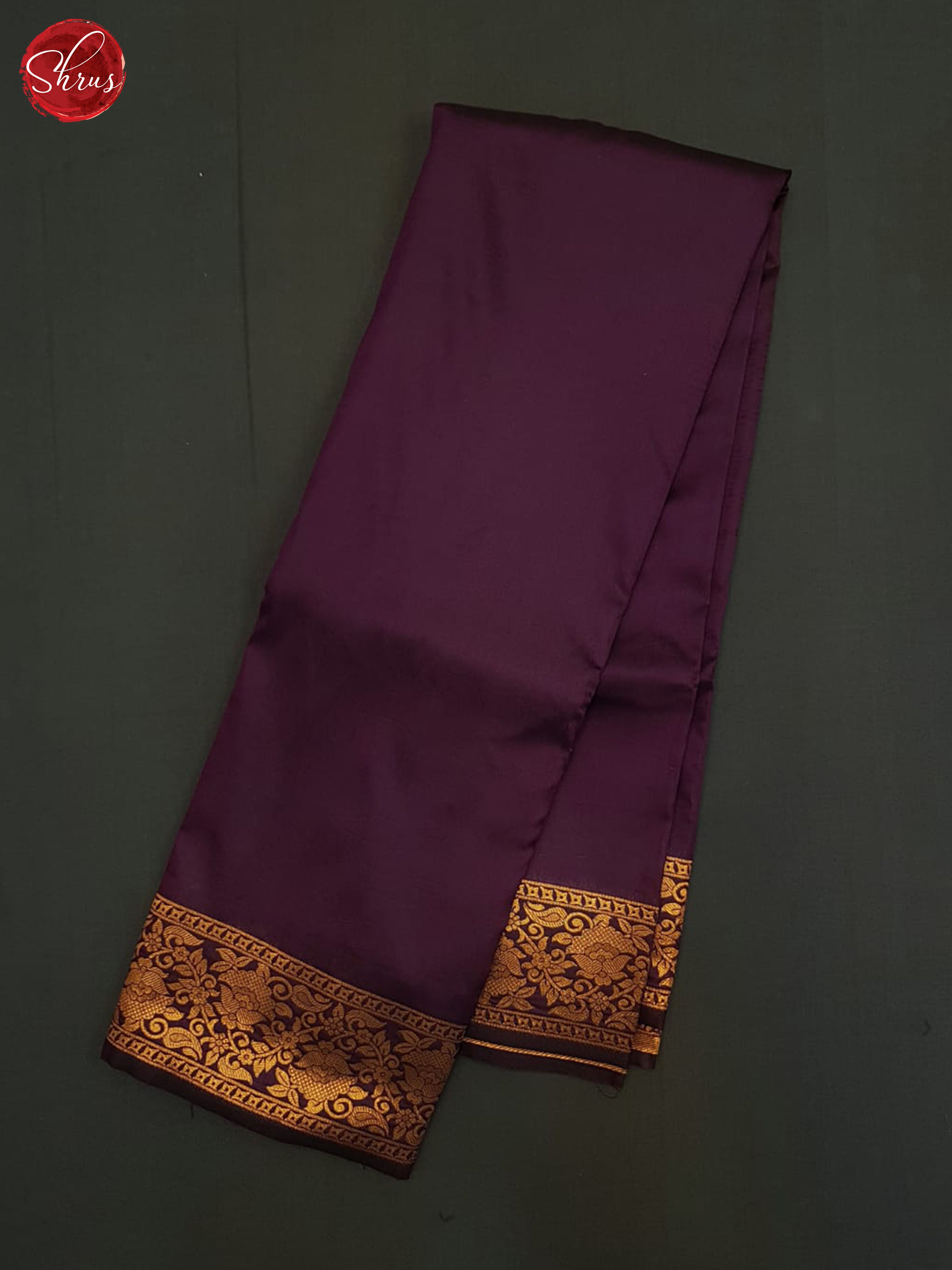 Jamun Fruit And Pink-Semi Kanchipuram saree - Shop on ShrusEternity.com