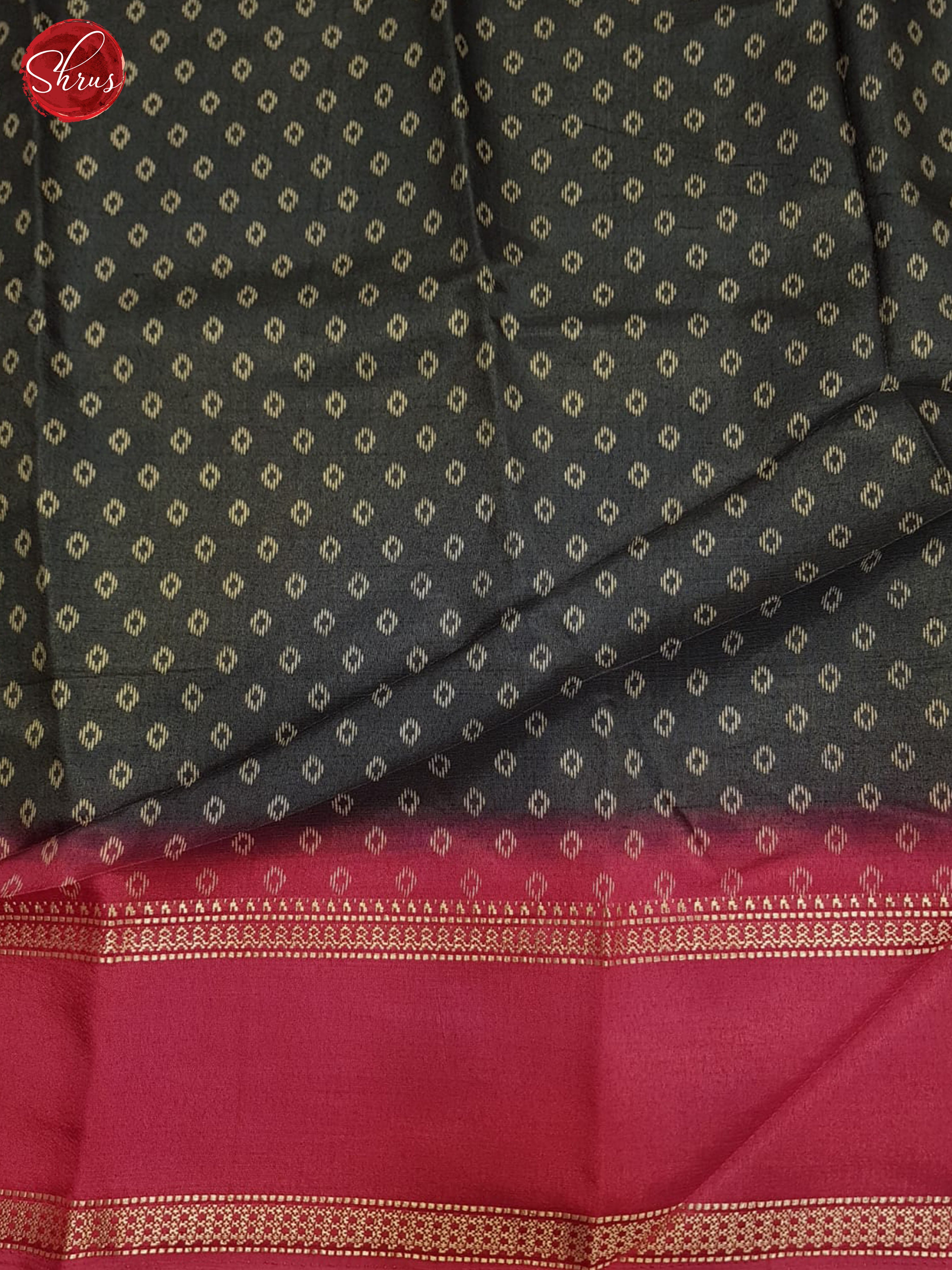 Grey And Pink-Semi Crepe saree - Shop on ShrusEternity.com