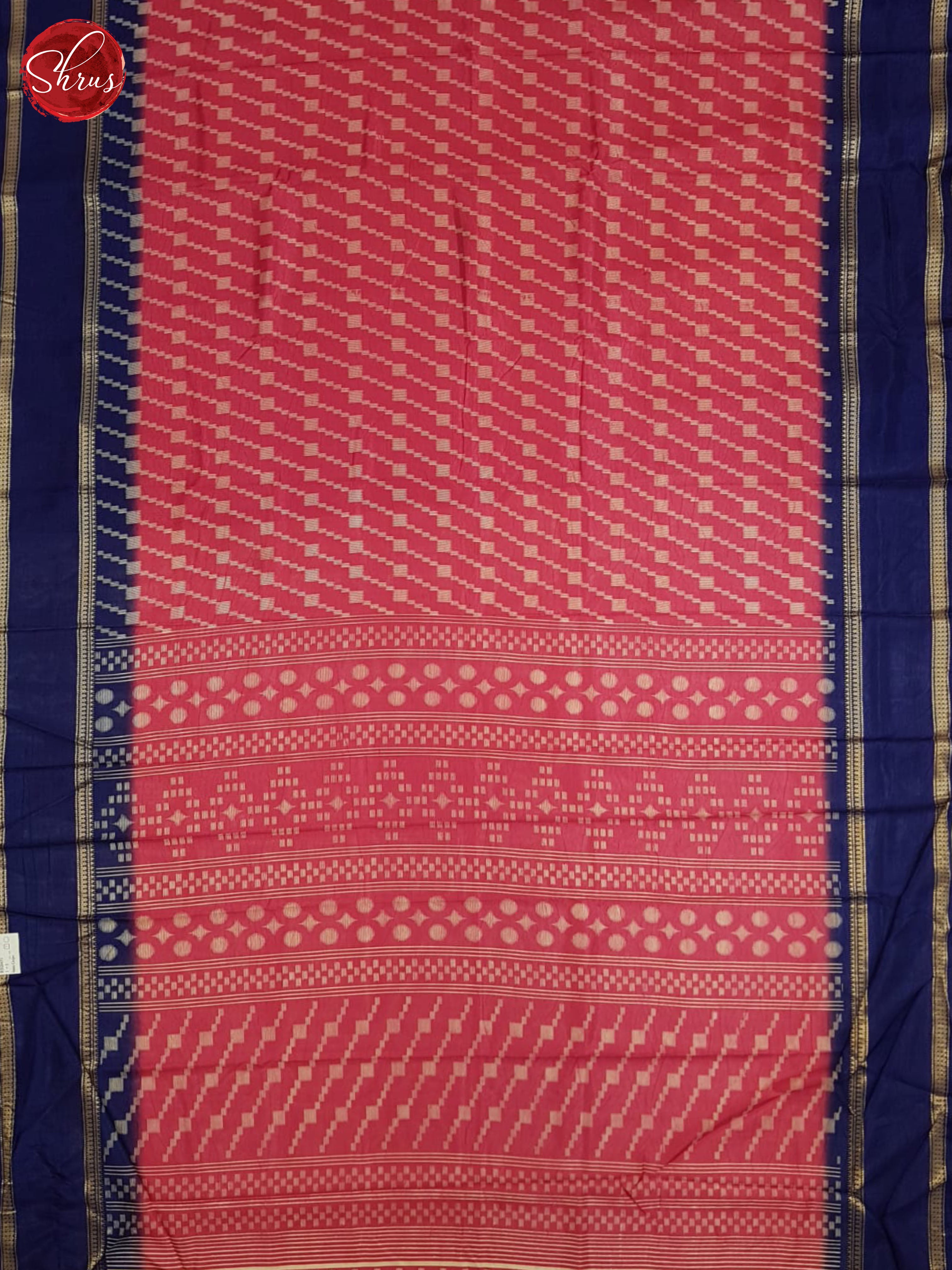 Pink And Blue-Semi Crepe Saree - Shop on ShrusEternity.com