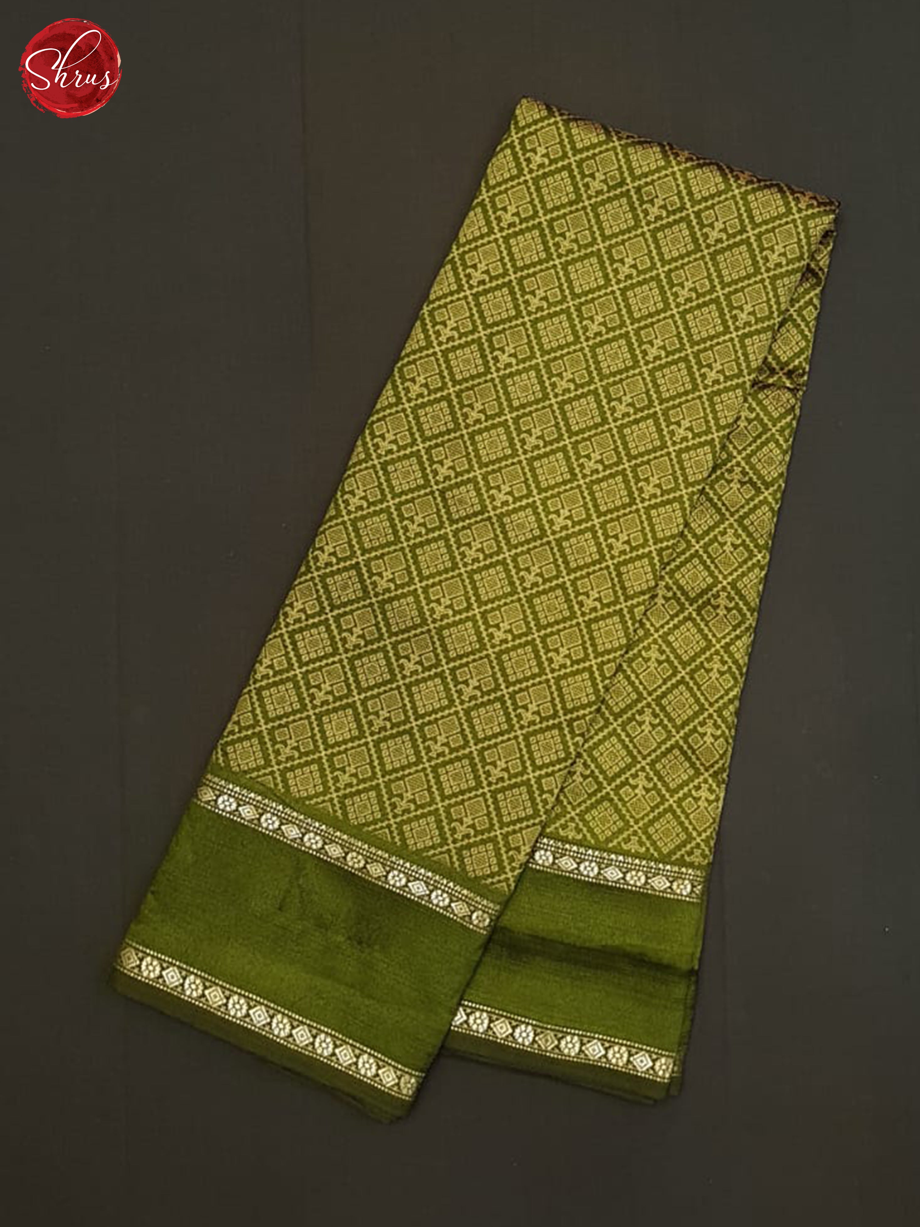 Green(Single tone)-Semi crepe saree - Shop on ShrusEternity.com