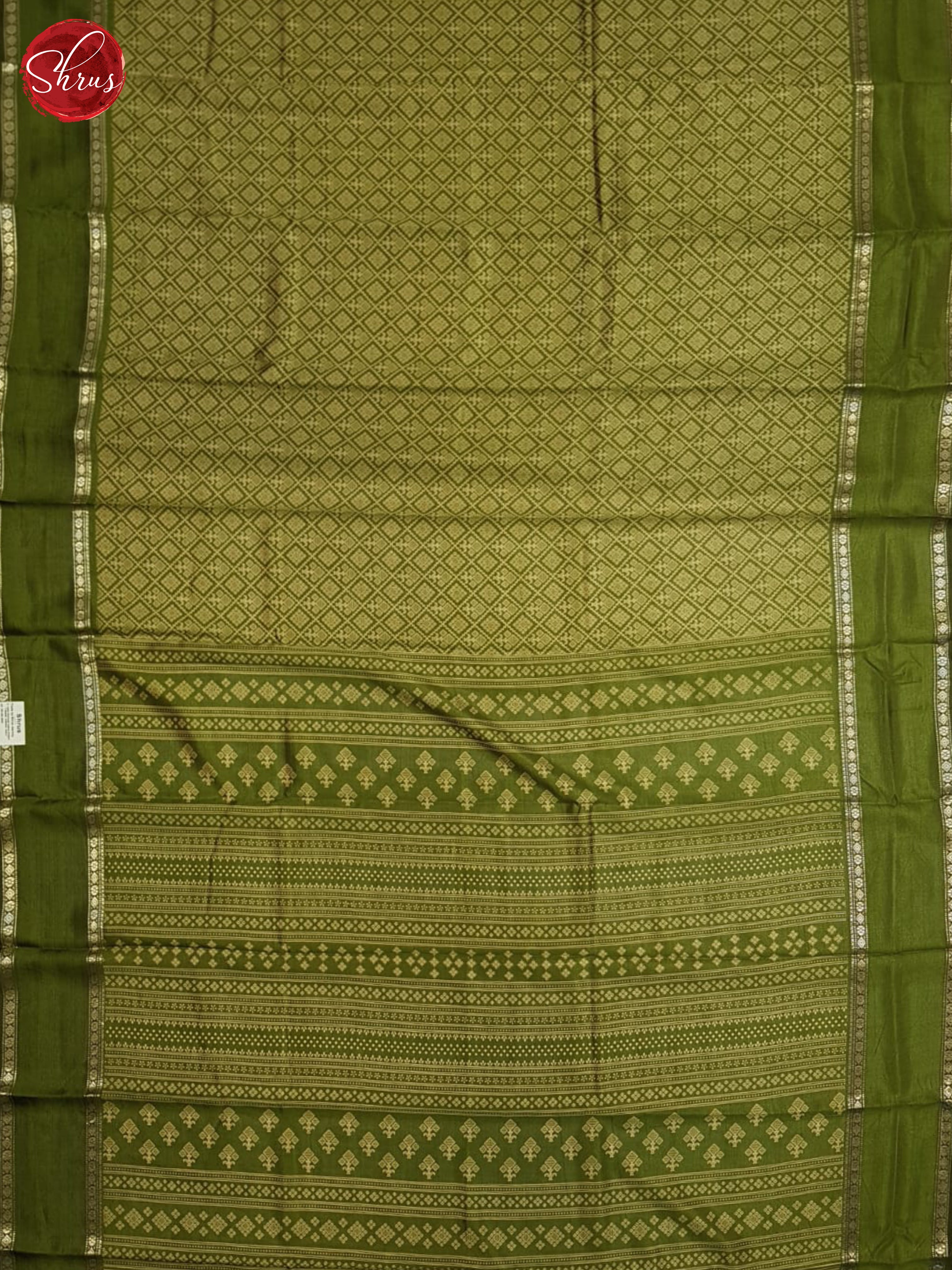 Green(Single tone)-Semi crepe saree - Shop on ShrusEternity.com