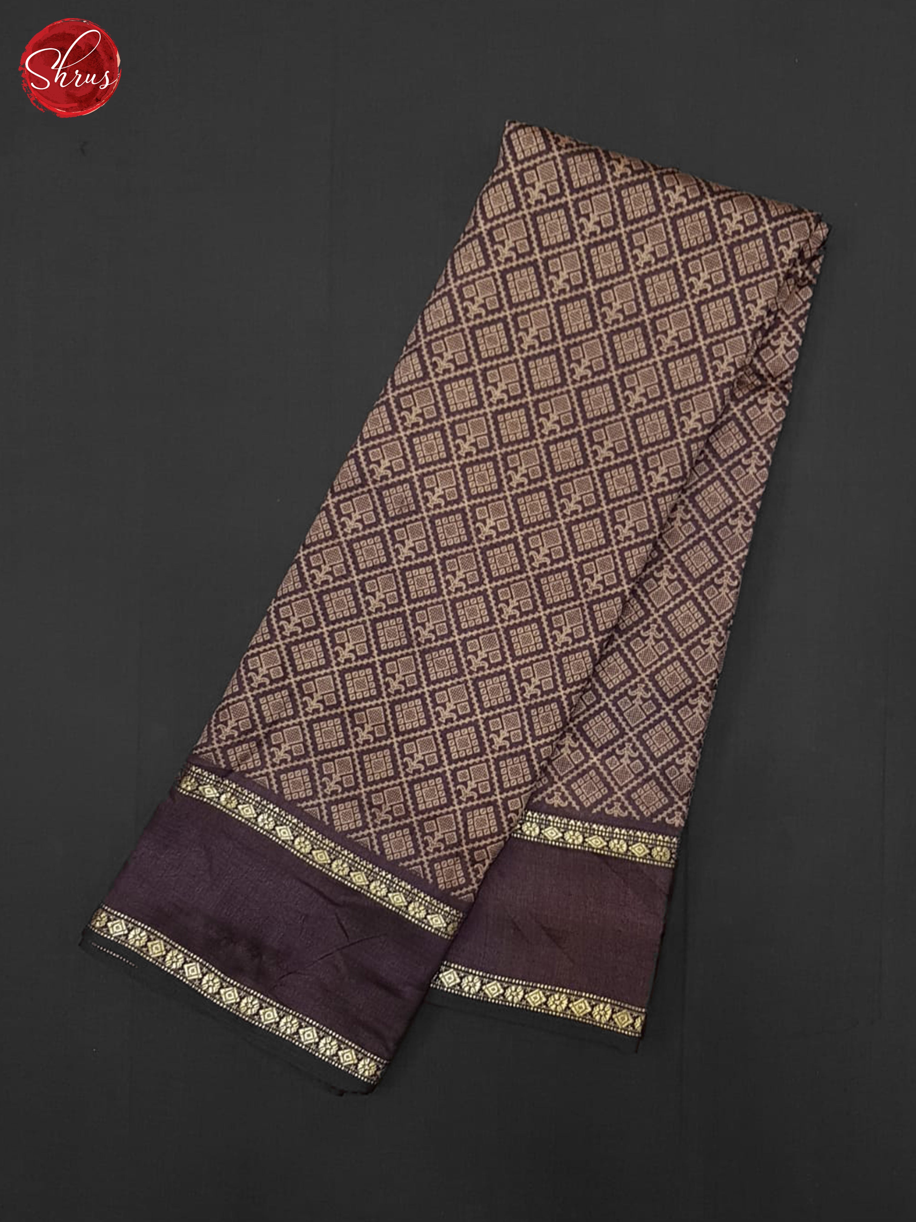 Jamun Fruit(Single tone) - Semi Crepe Saree - Shop on ShrusEternity.com