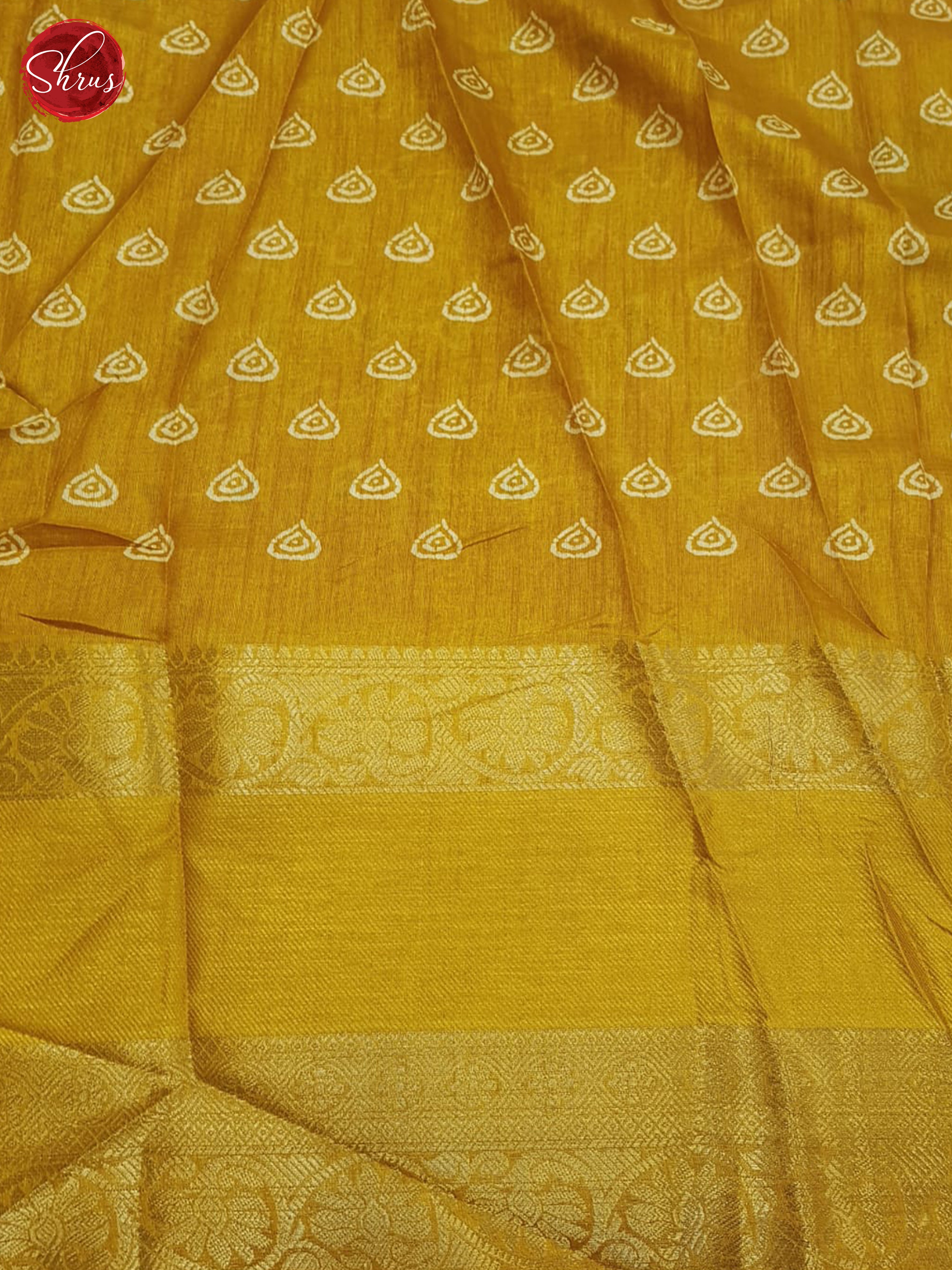 Mustard(Single tone)-semi crepe saree - Shop on ShrusEternity.com