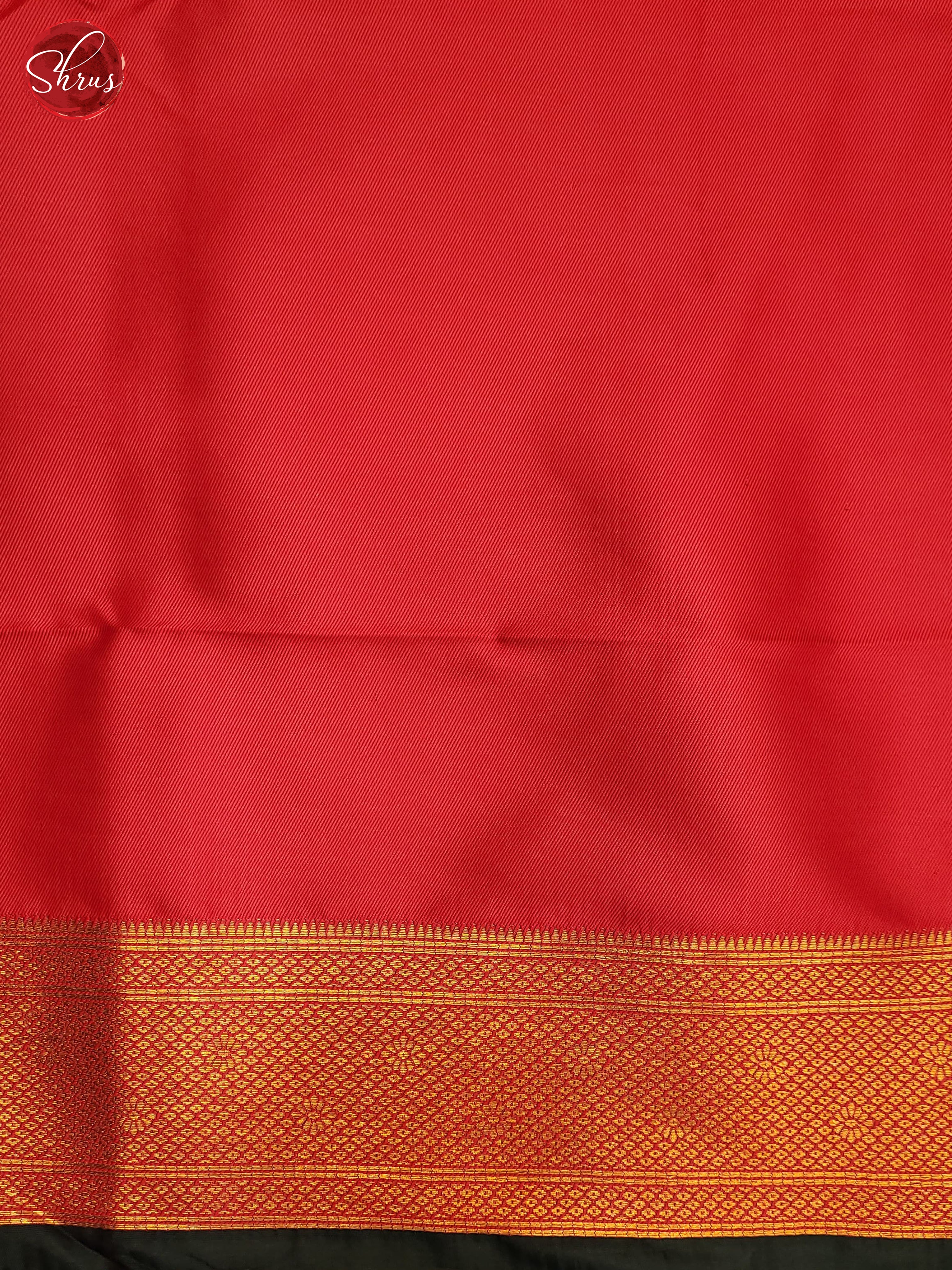 Bottle Green & Red - Semi Paithani Saree - Shop on ShrusEternity.com