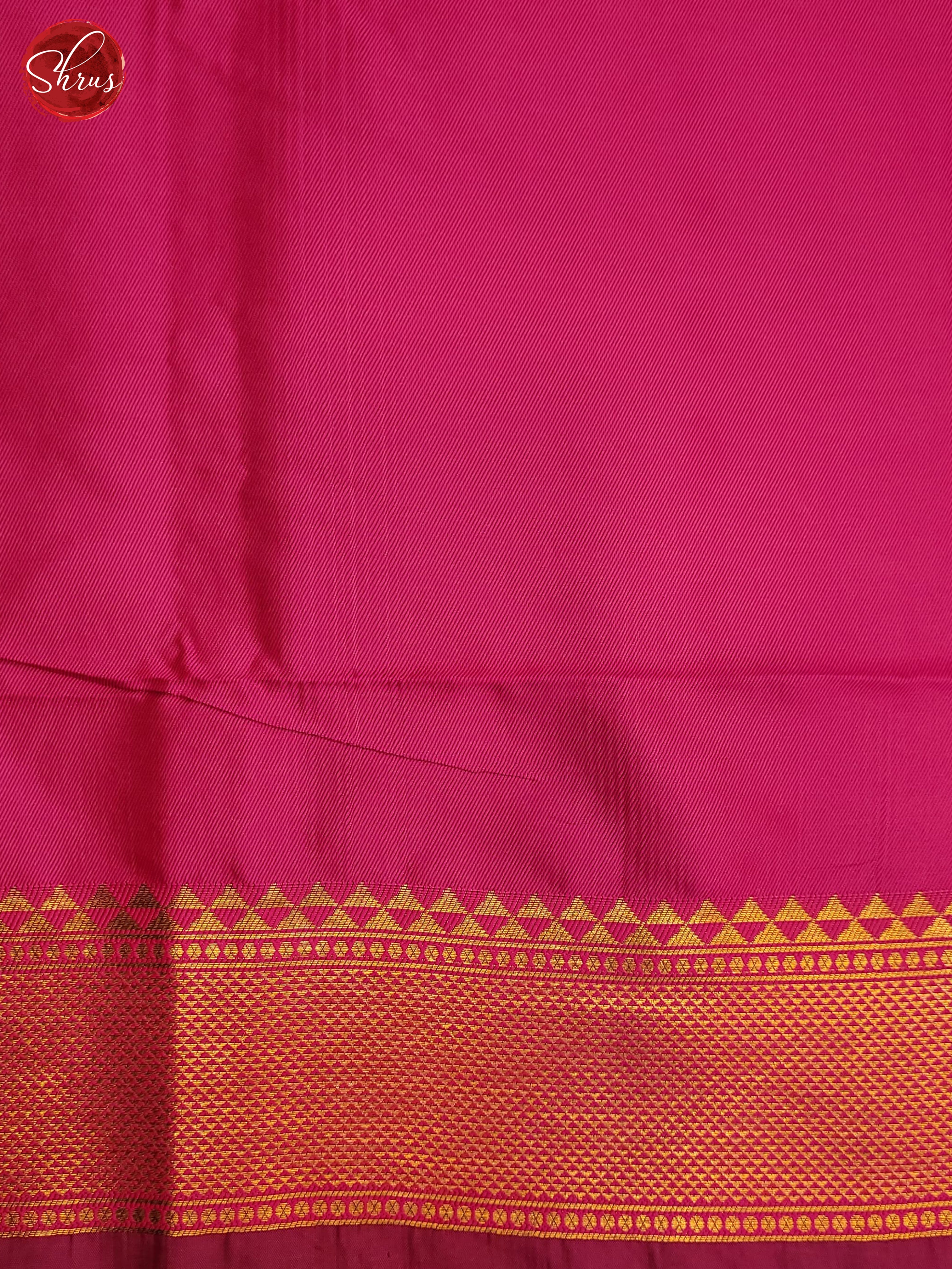 Wine & Pink -Semi Kanchipuram Saree - Shop on ShrusEternity.com