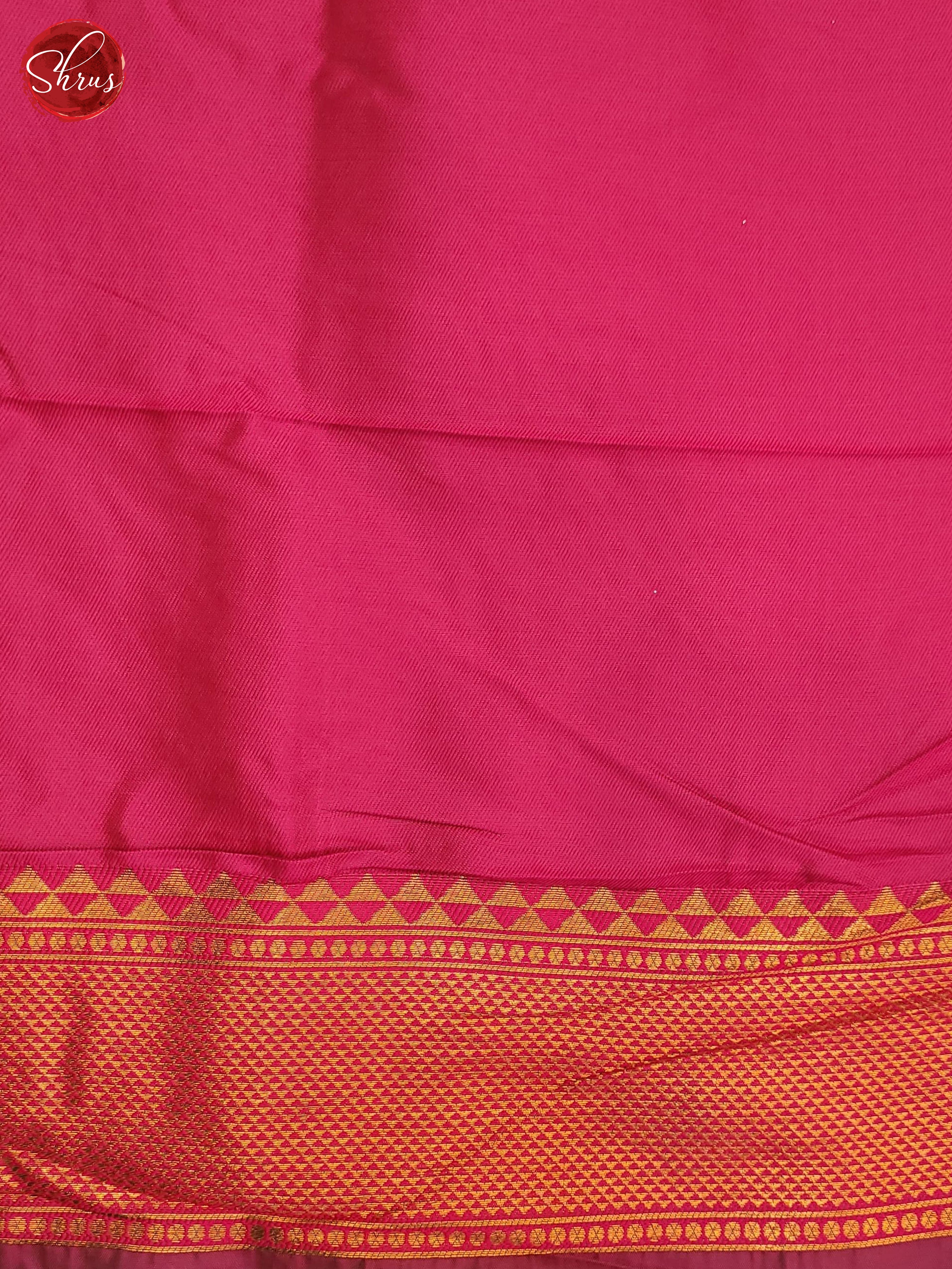 Green & Pink- Semi Kanchipuram Saree - Shop on ShrusEternity.com