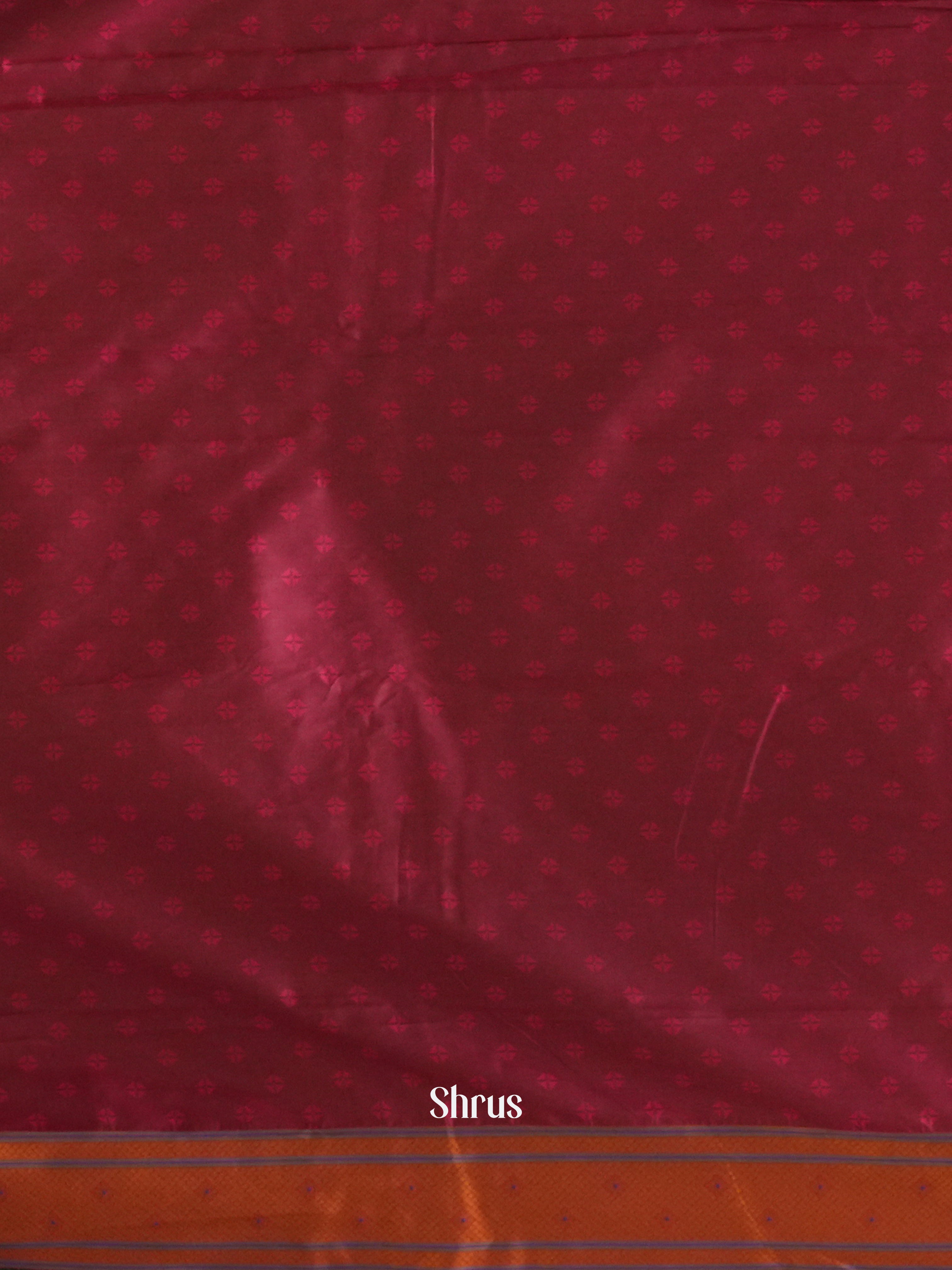 Green and pink-Semi Paithani saree - Shop on ShrusEternity.com