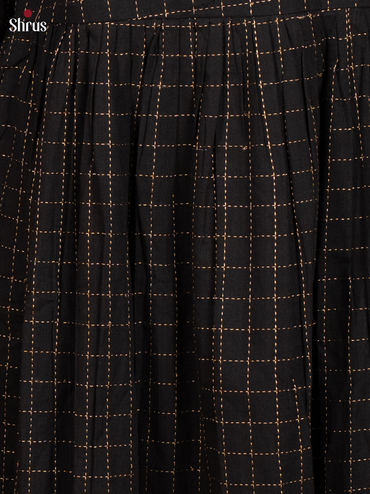 Black -Cotton Readymade Kurti - Shop on ShrusEternity.com