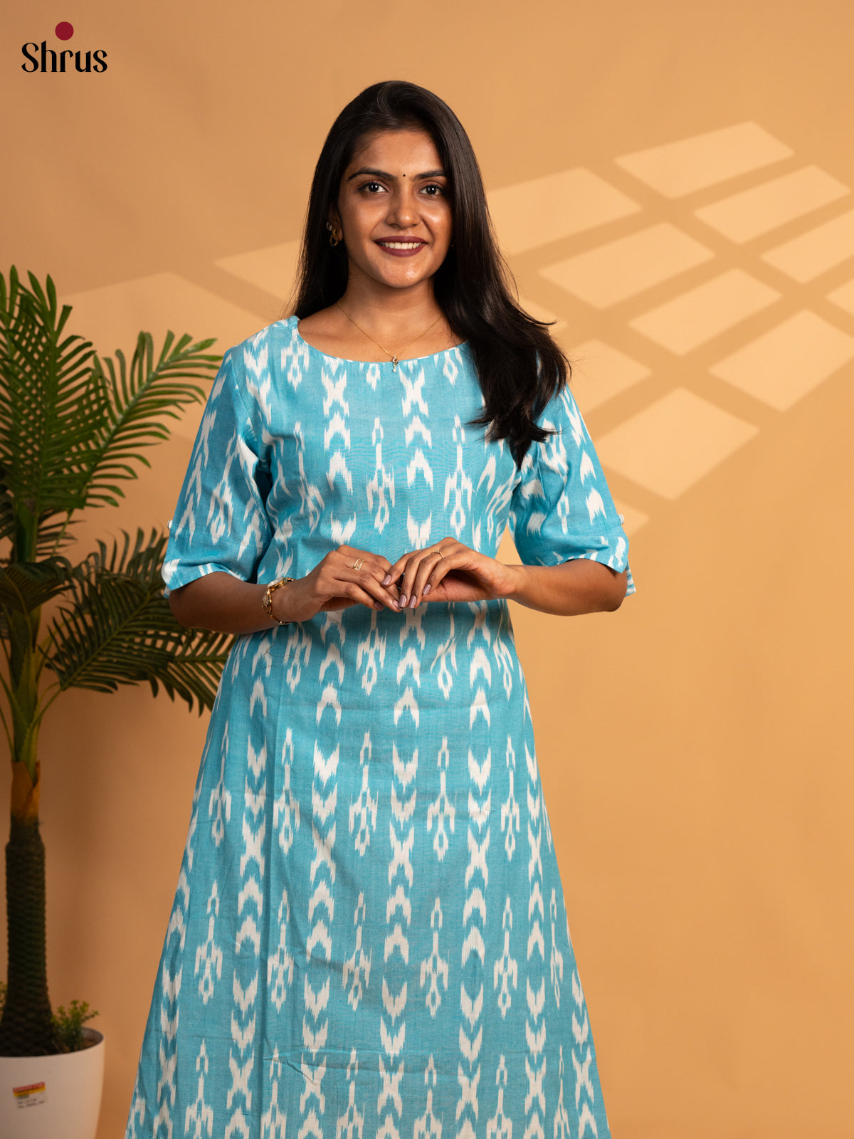 Blue - Readymade Kurti - Shop on ShrusEternity.com