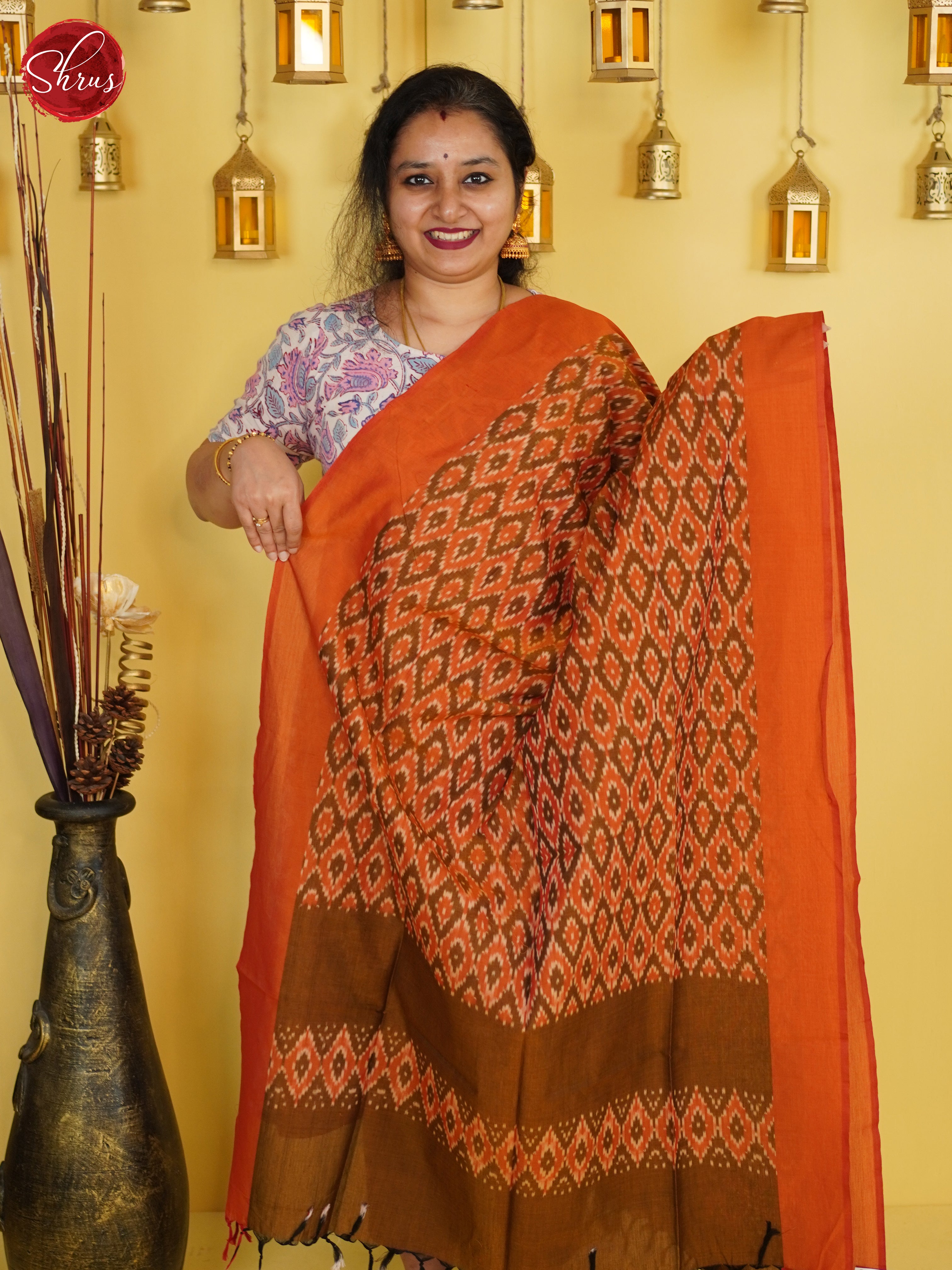 Orange - Dupatta - Shop on ShrusEternity.com