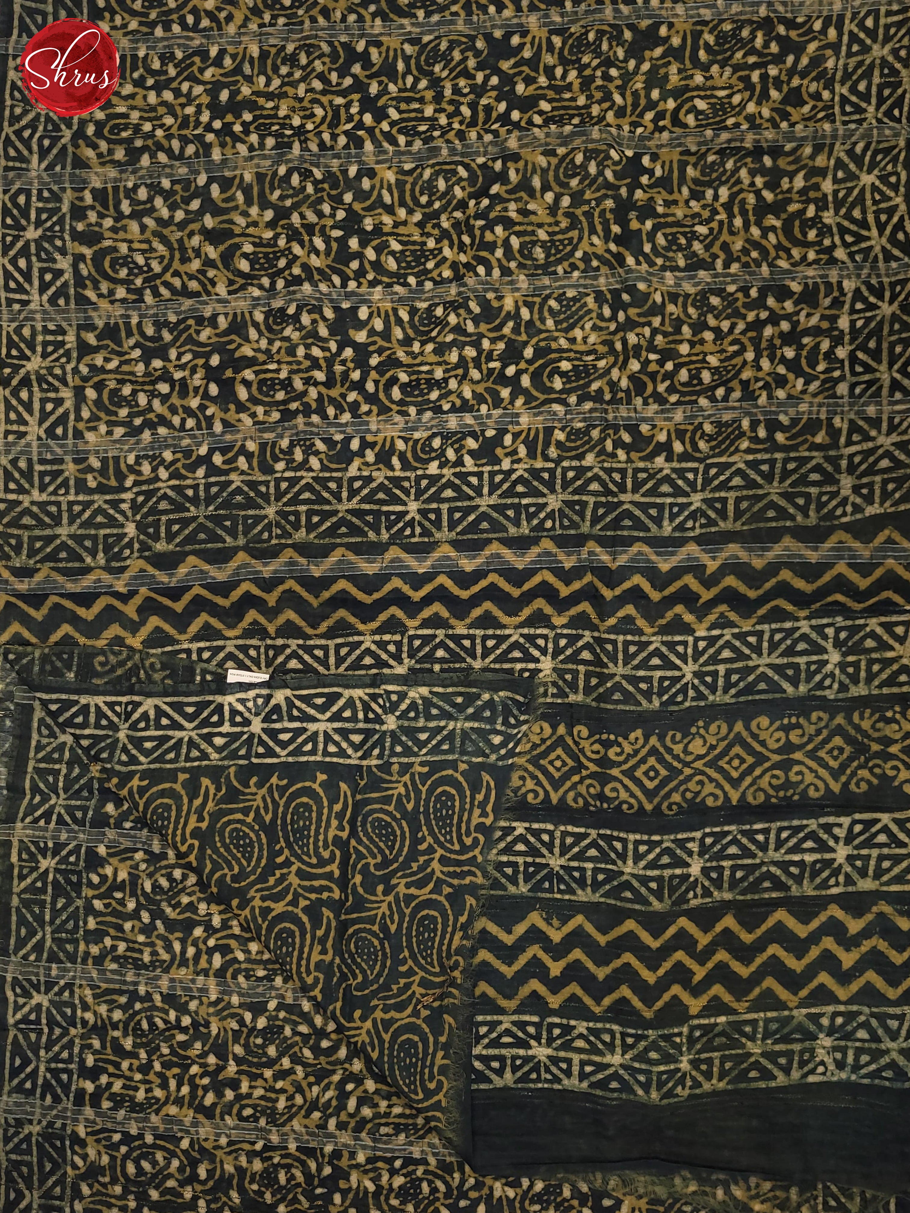 Grey(single Tone)- Chanderi Saree - Shop on ShrusEternity.com