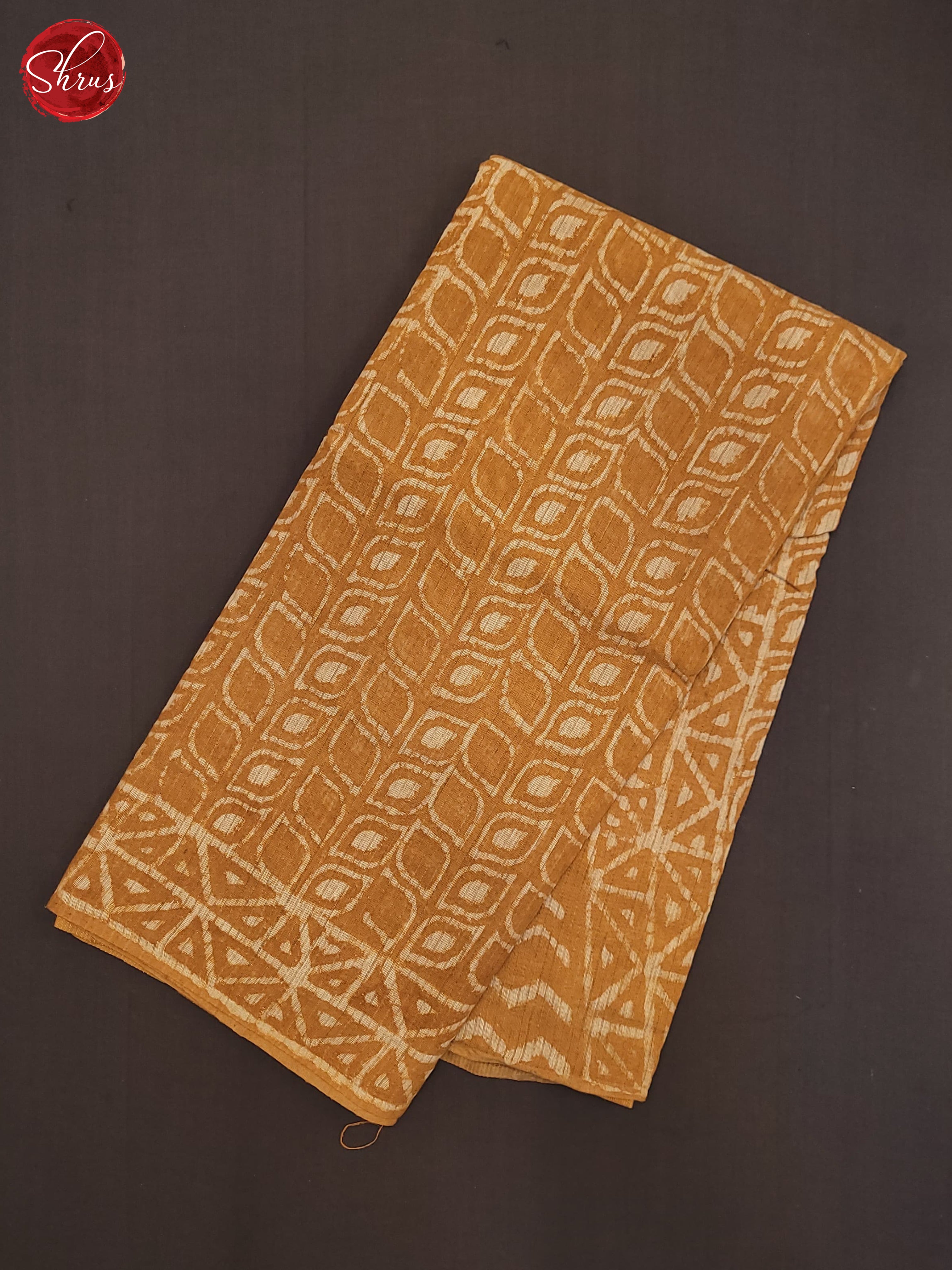 Mustard(Single Tone) - Chanderi Saree - Shop on ShrusEternity.com