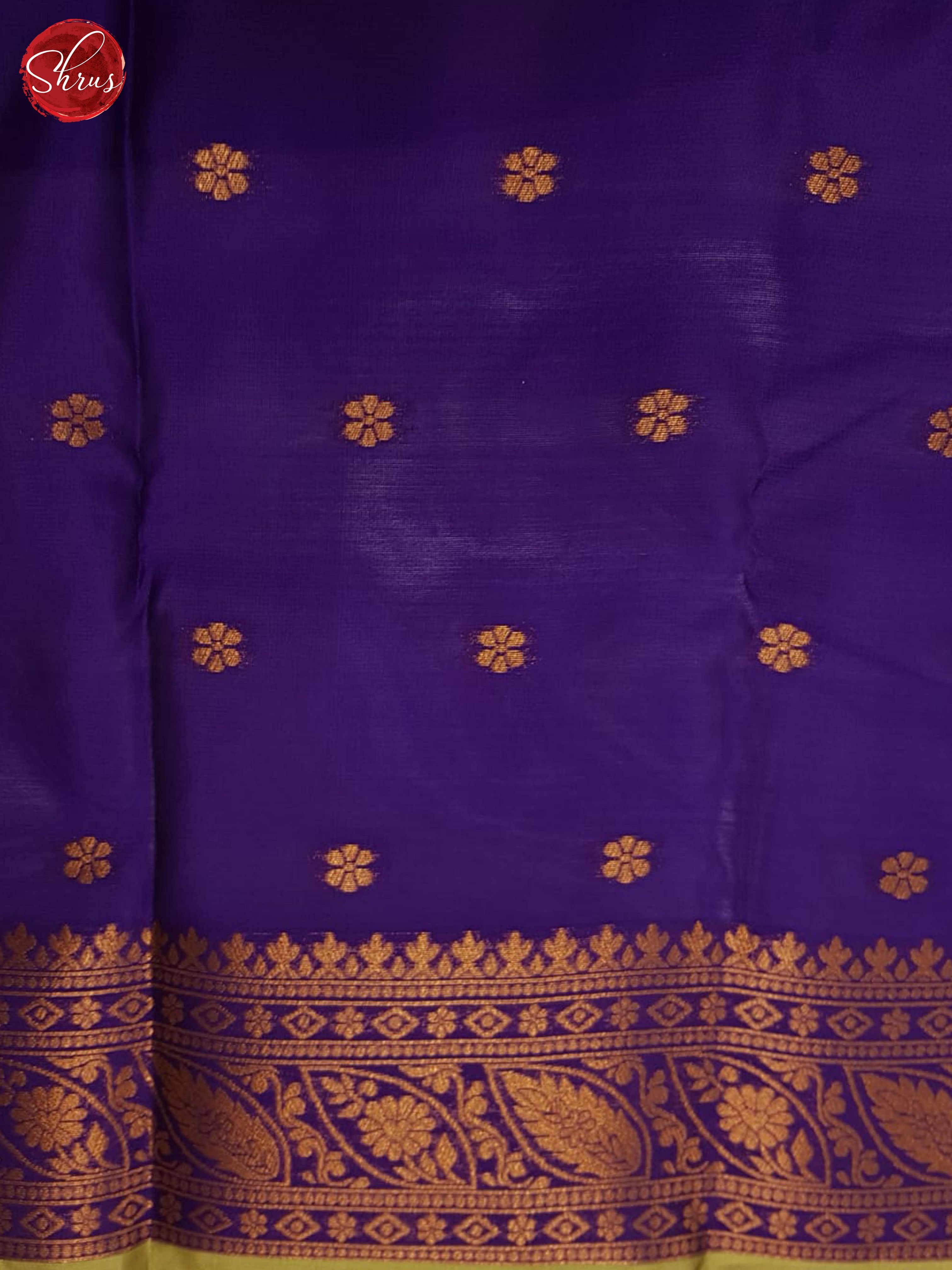 Elachi Green And Purple- semi soft silk saree - Shop on ShrusEternity.com