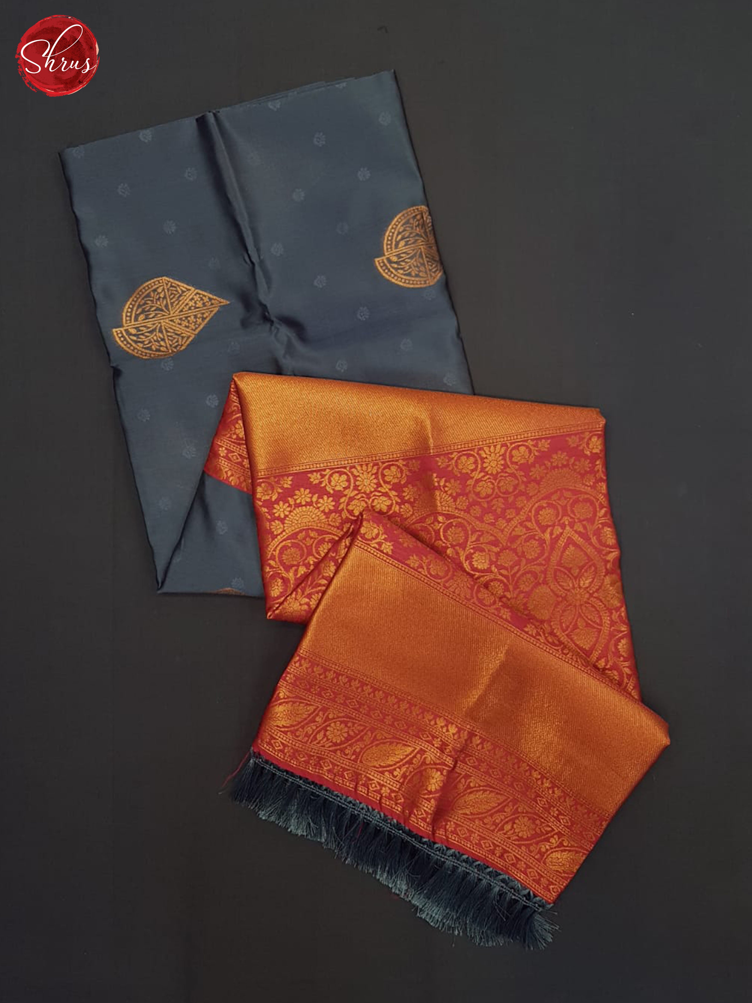 Grey And Pink - Semi softsilk saree - Shop on ShrusEternity.com