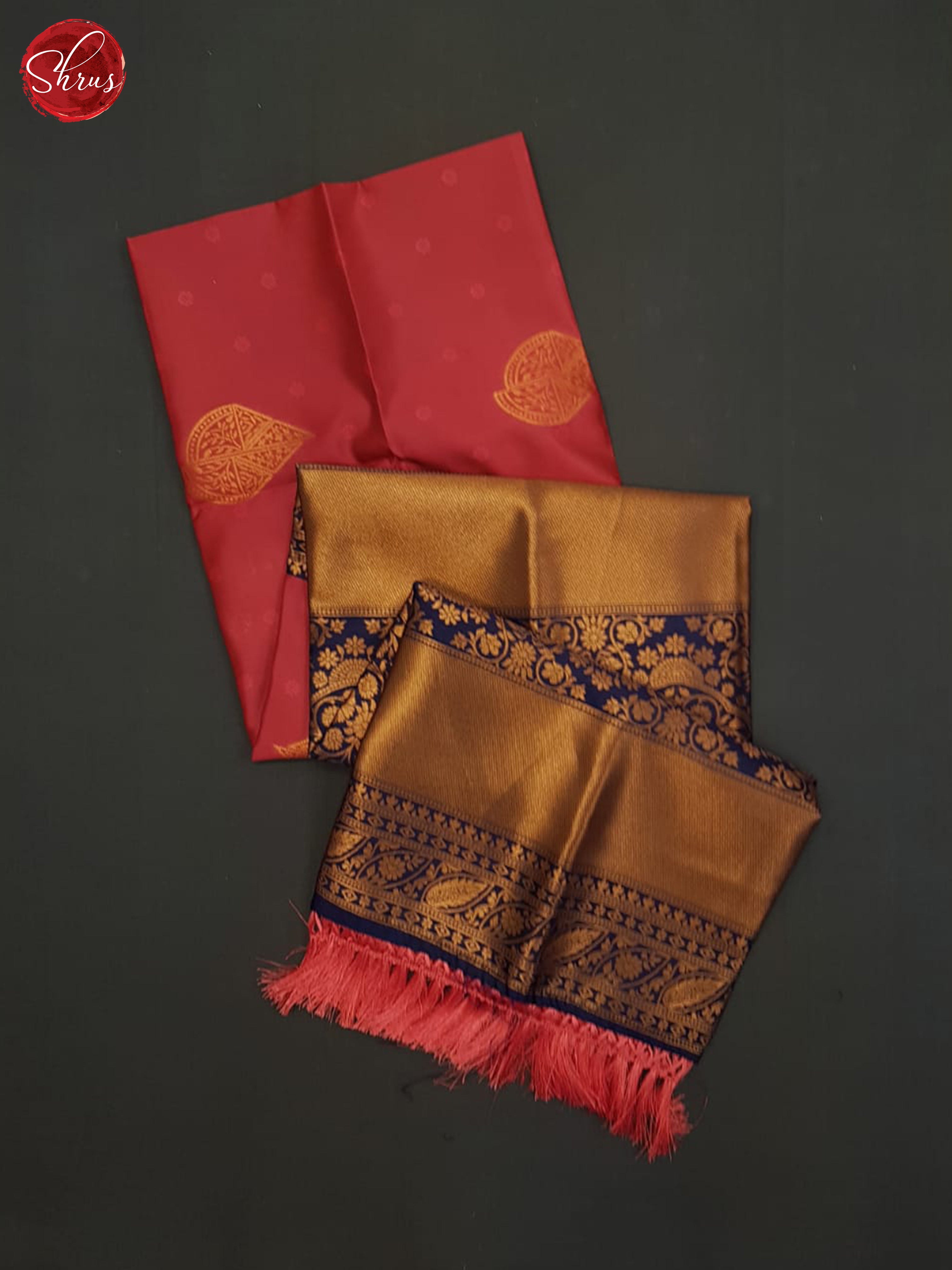 Pink And Blue-semi soft silk saree - Shop on ShrusEternity.com