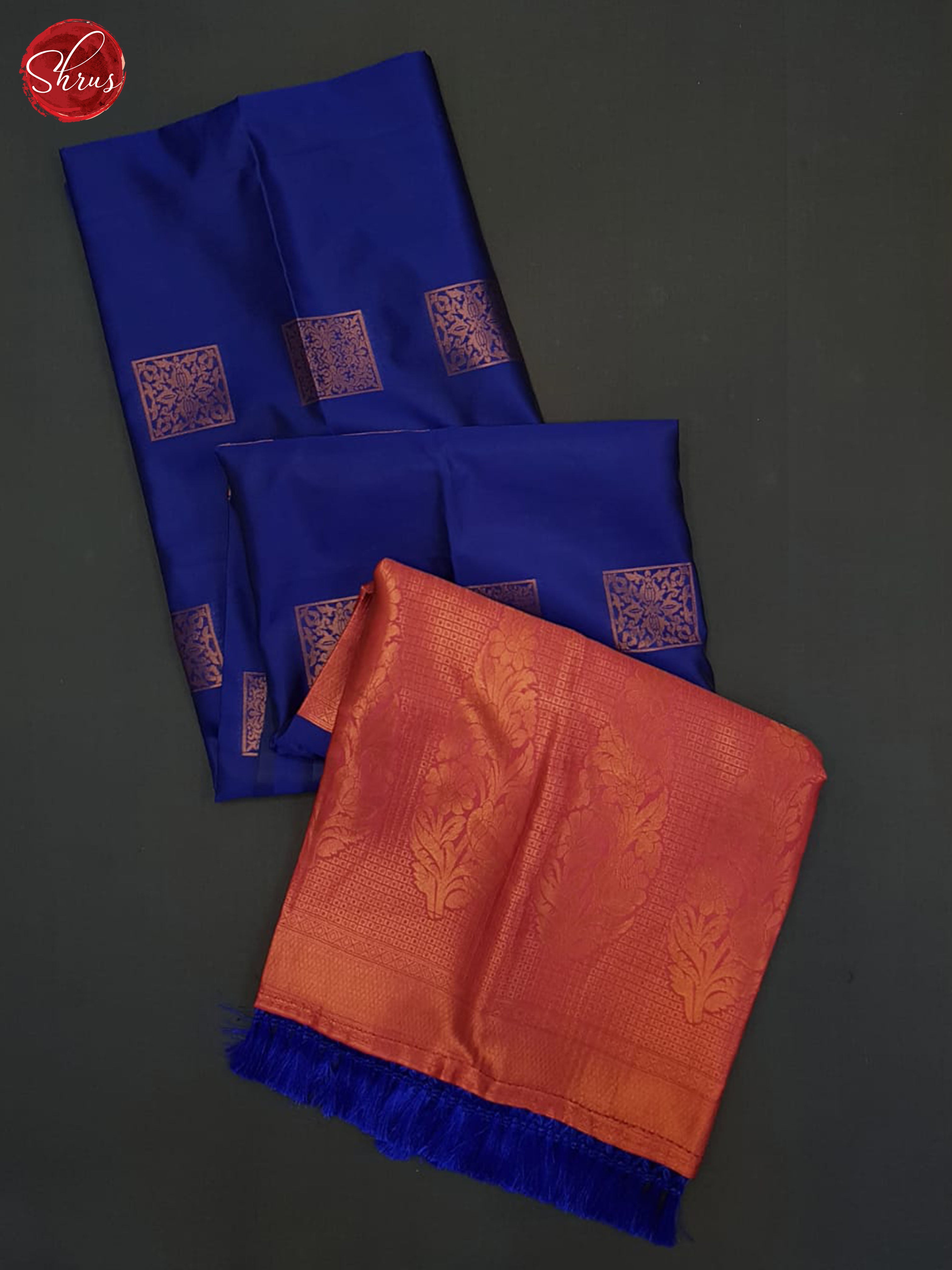 Blue and pink-Semi soft silk saree - Shop on ShrusEternity.com