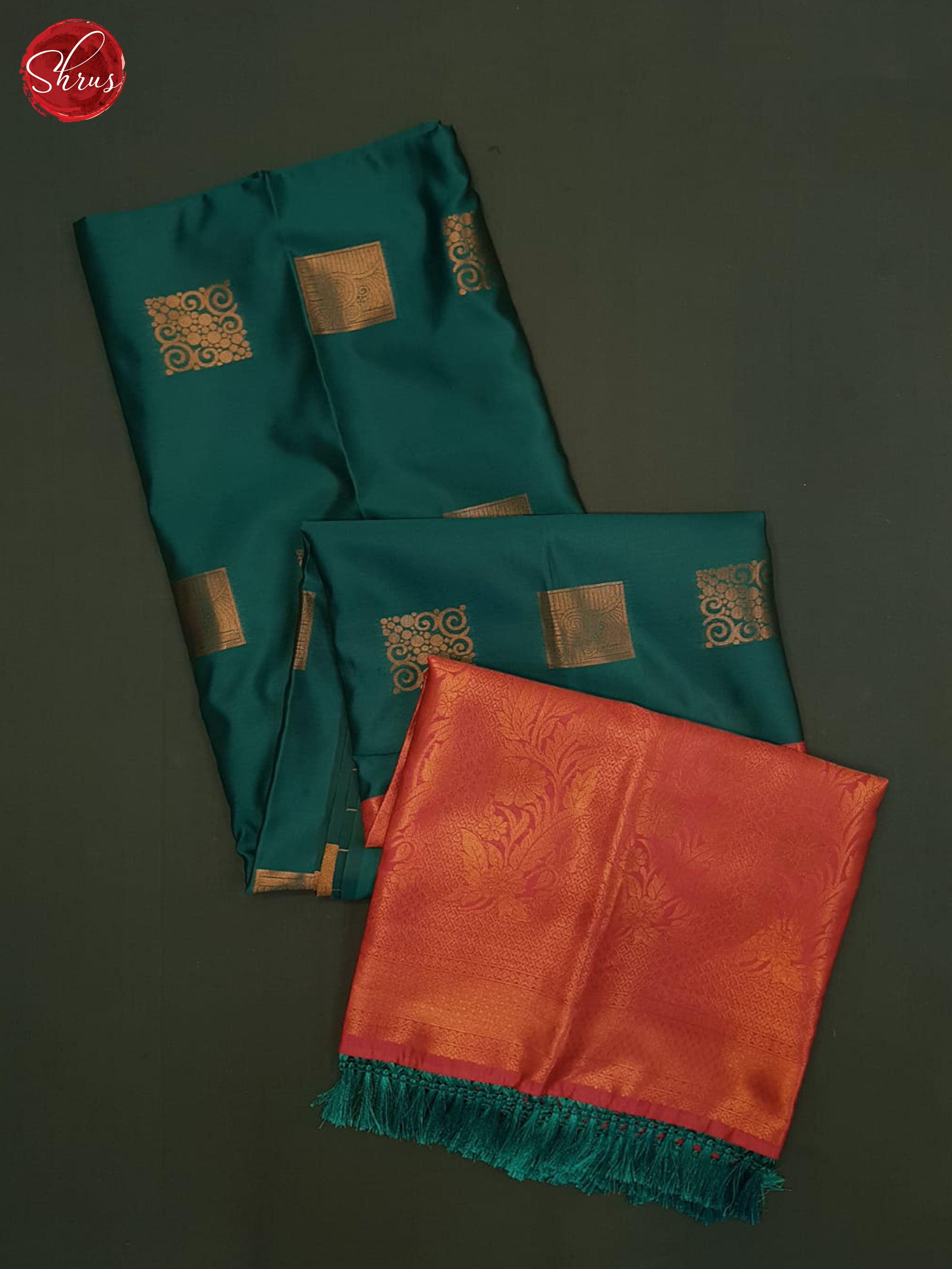 Green And Pink-Semi soft silk Saree - Shop on ShrusEternity.com