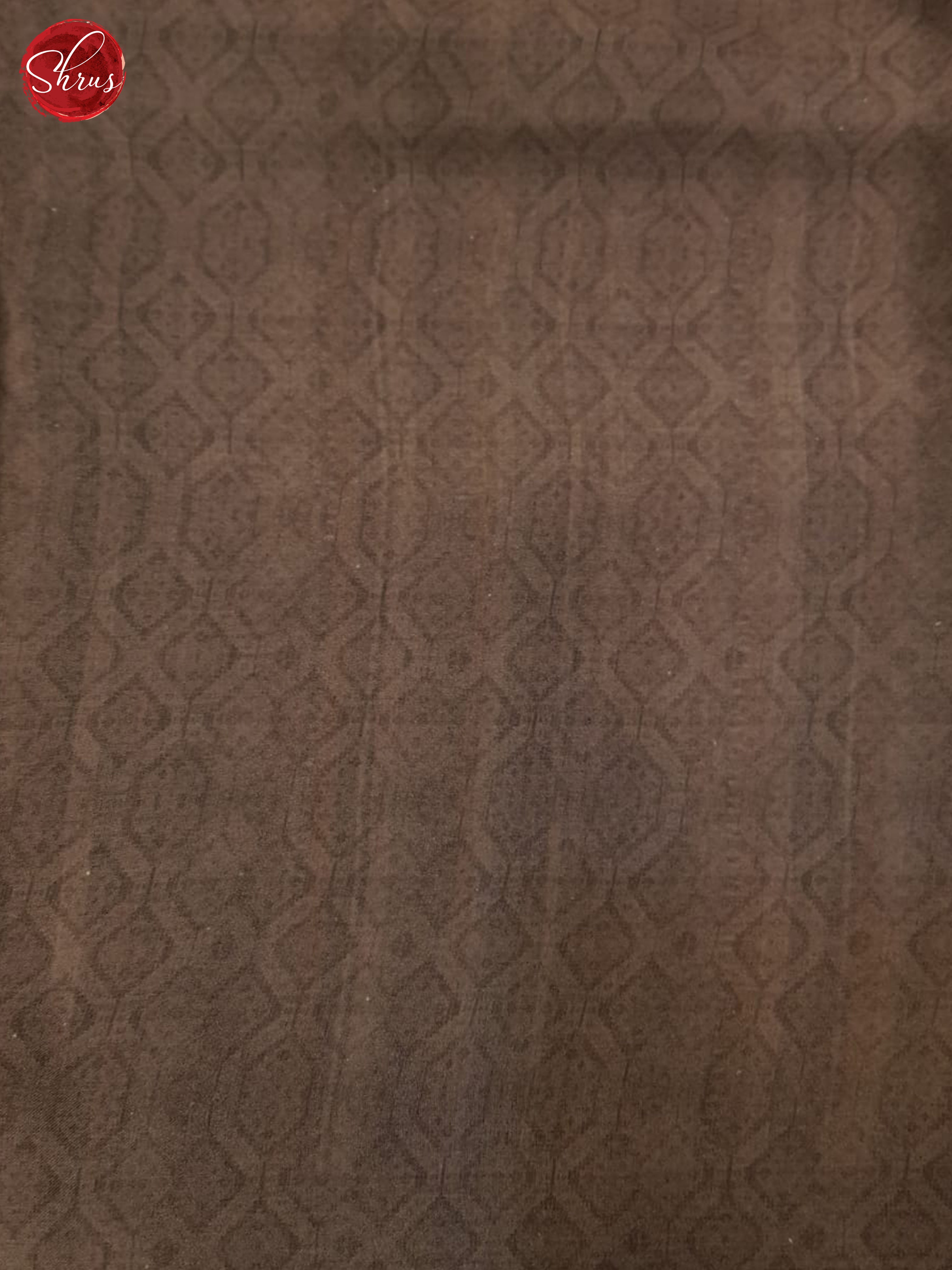 Cream And Brown- Semi Crepe Saree - Shop on ShrusEternity.com