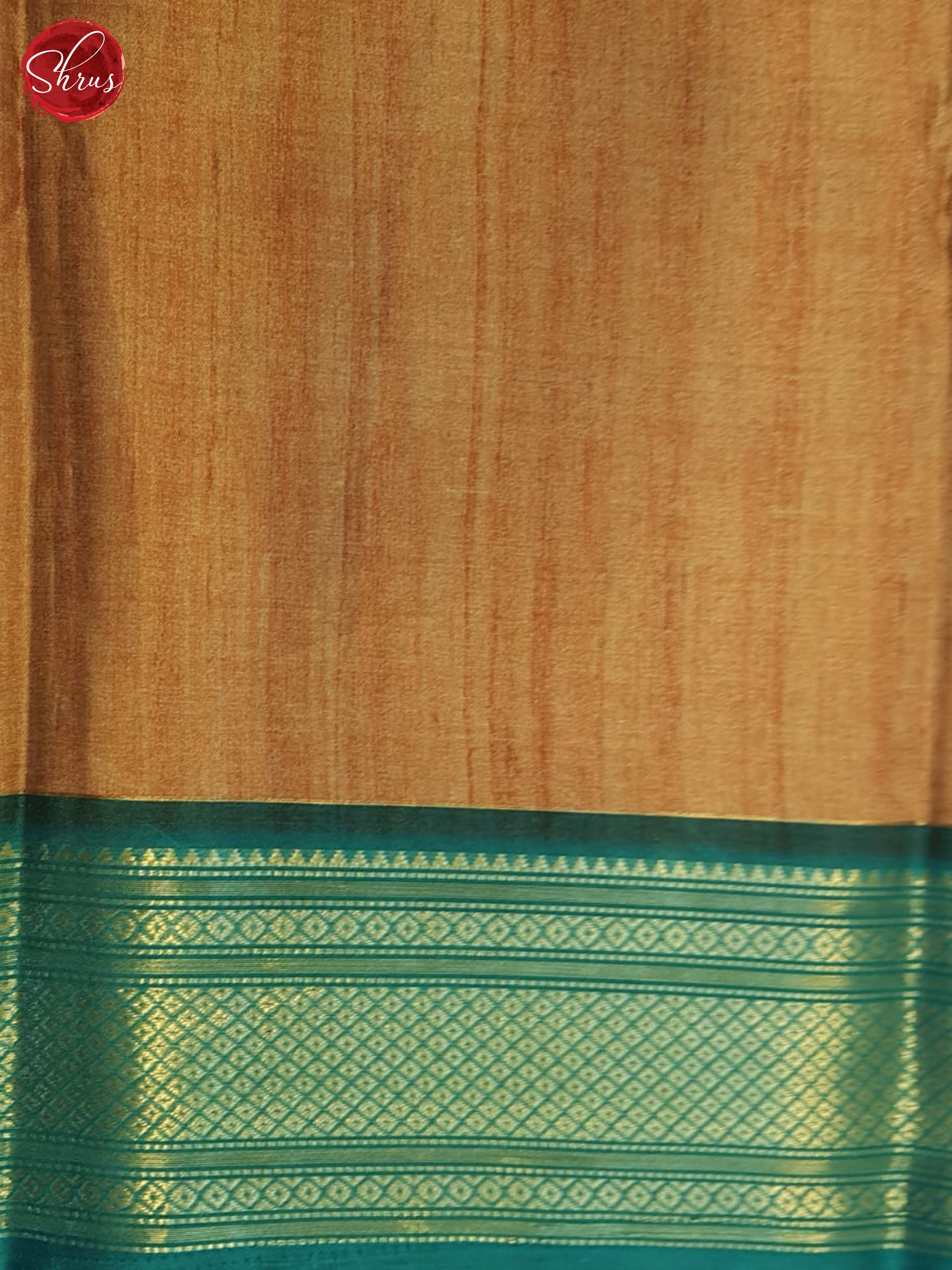 Pale Orange& Green- Semi Crepe Saree - Shop on ShrusEternity.com
