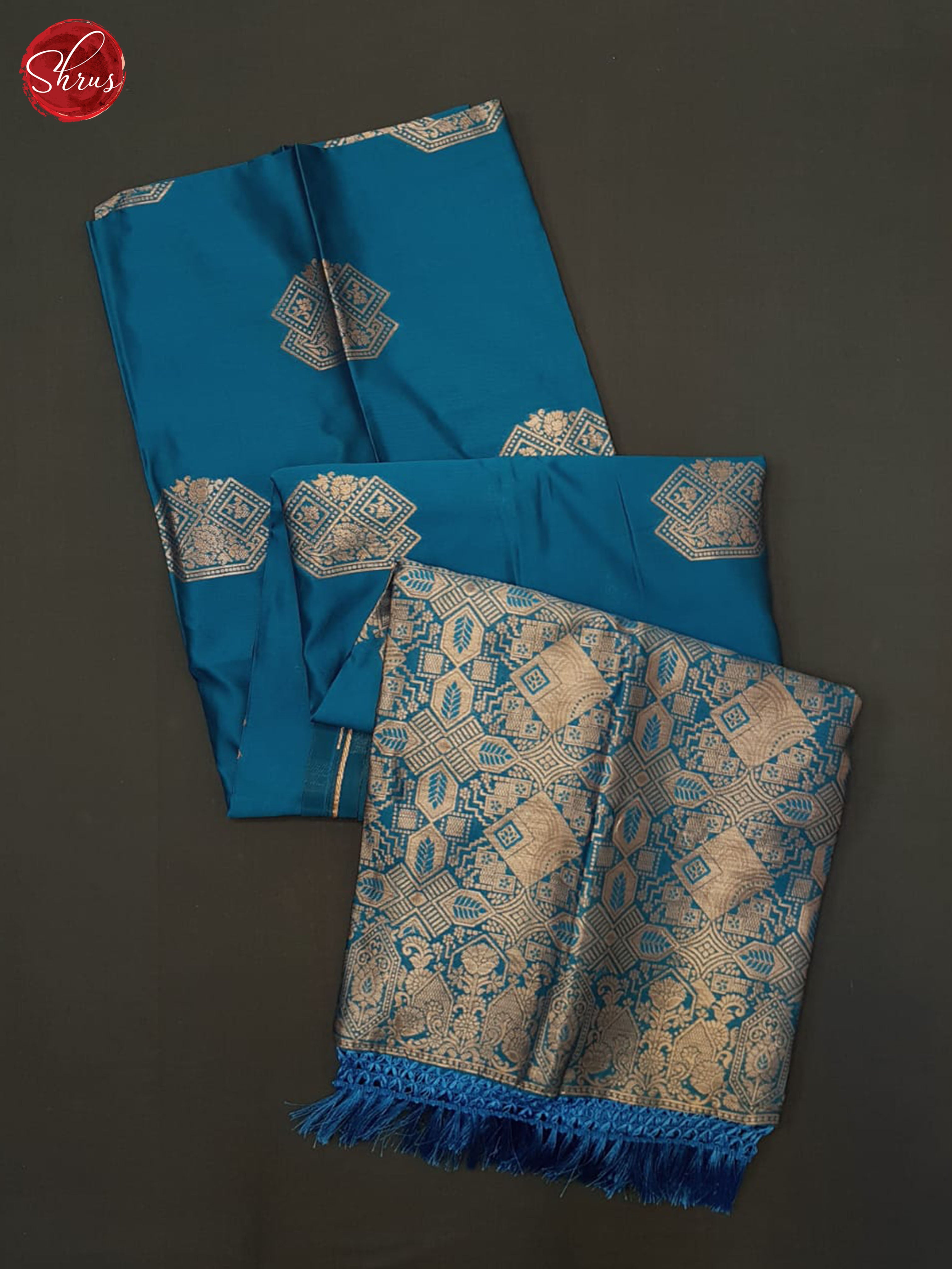 Blue(single tone)- Semi soft silk saree - Shop on ShrusEternity.com