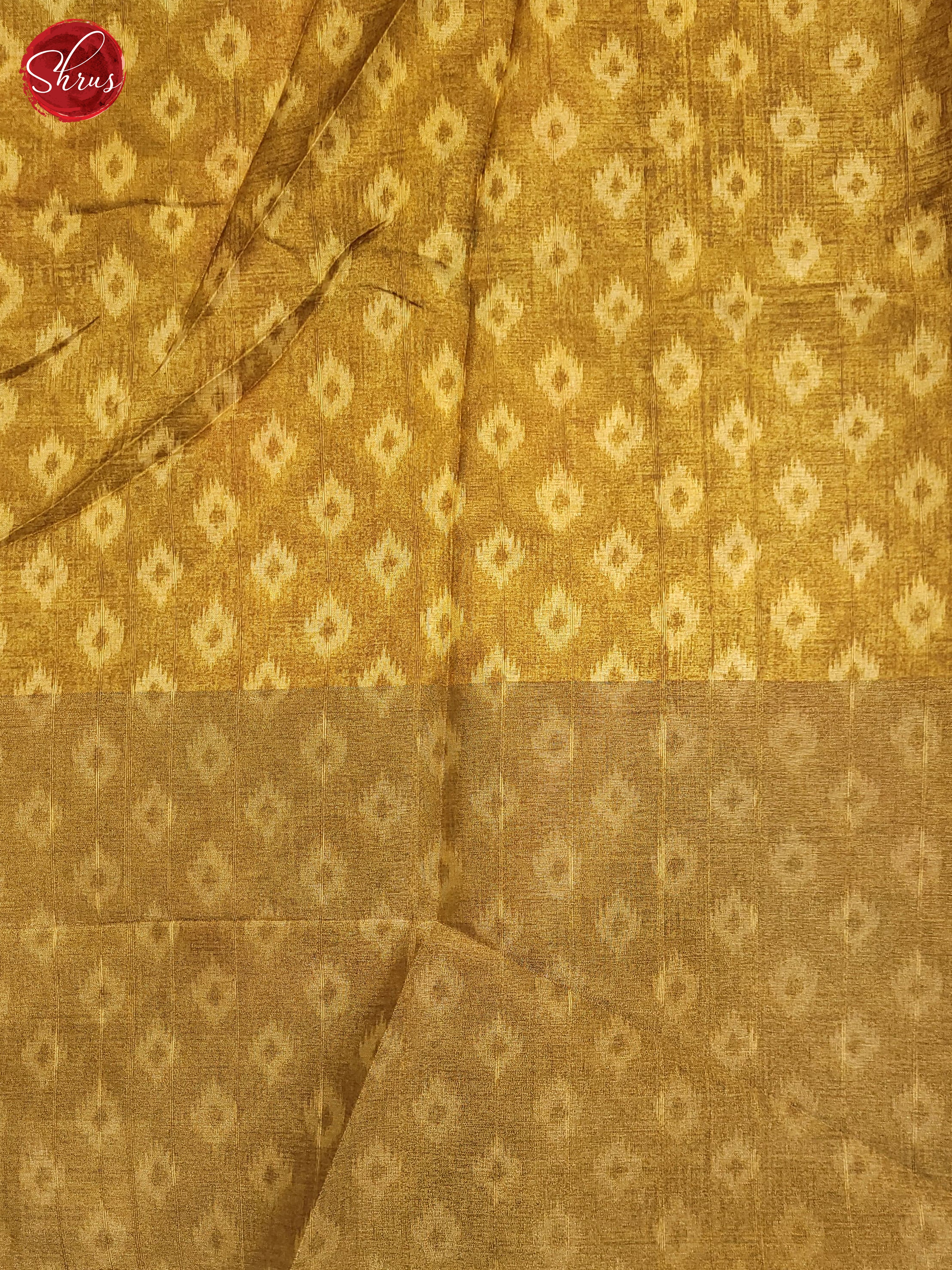 Peachish Pink & Elachi Green- Semi Pochampally Saree - Shop on ShrusEternity.com