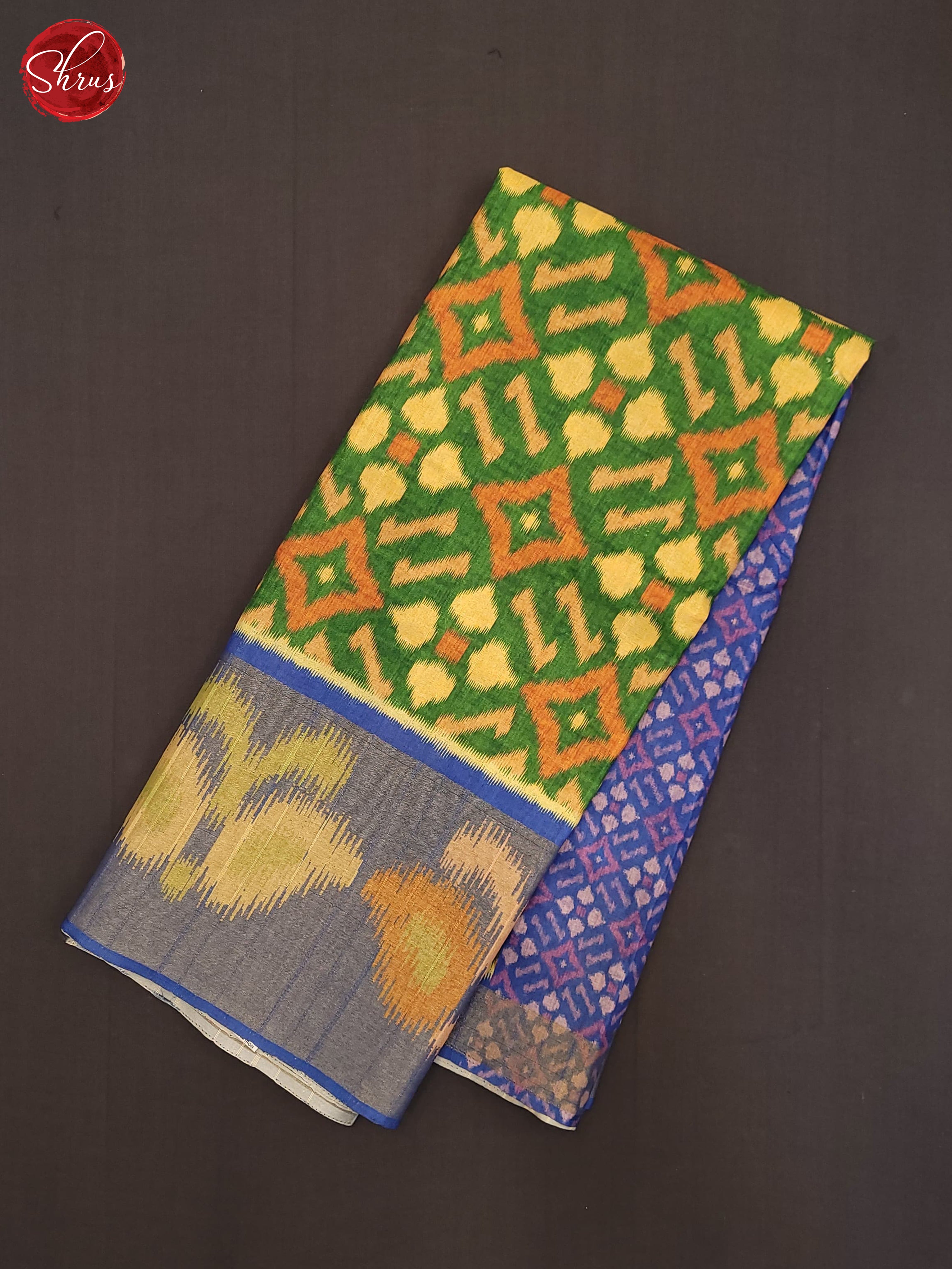 Green & Purple - Semi Pochampally Saree - Shop on ShrusEternity.com